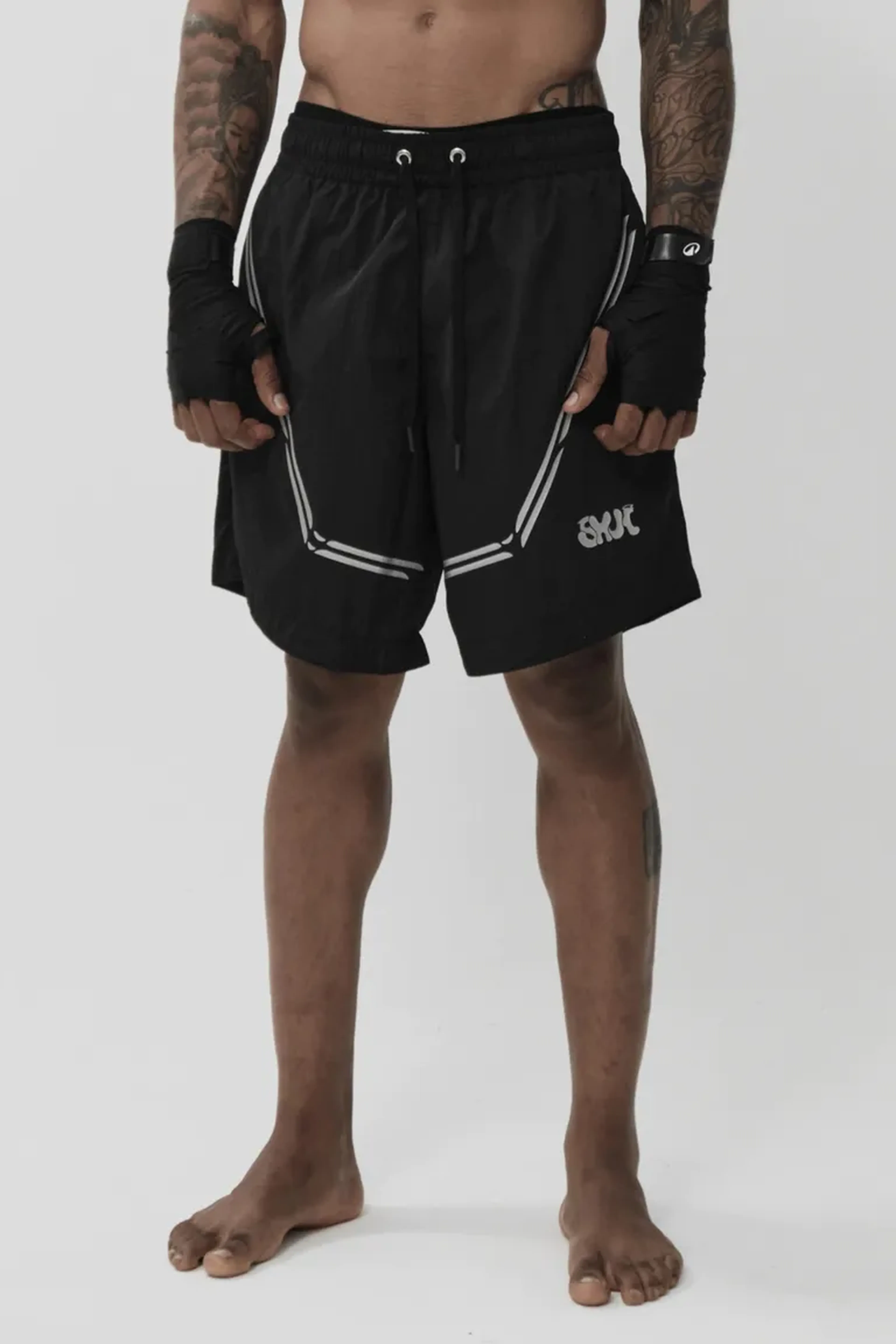Shorts Shui Oversized Reflective Nylon Training imagem