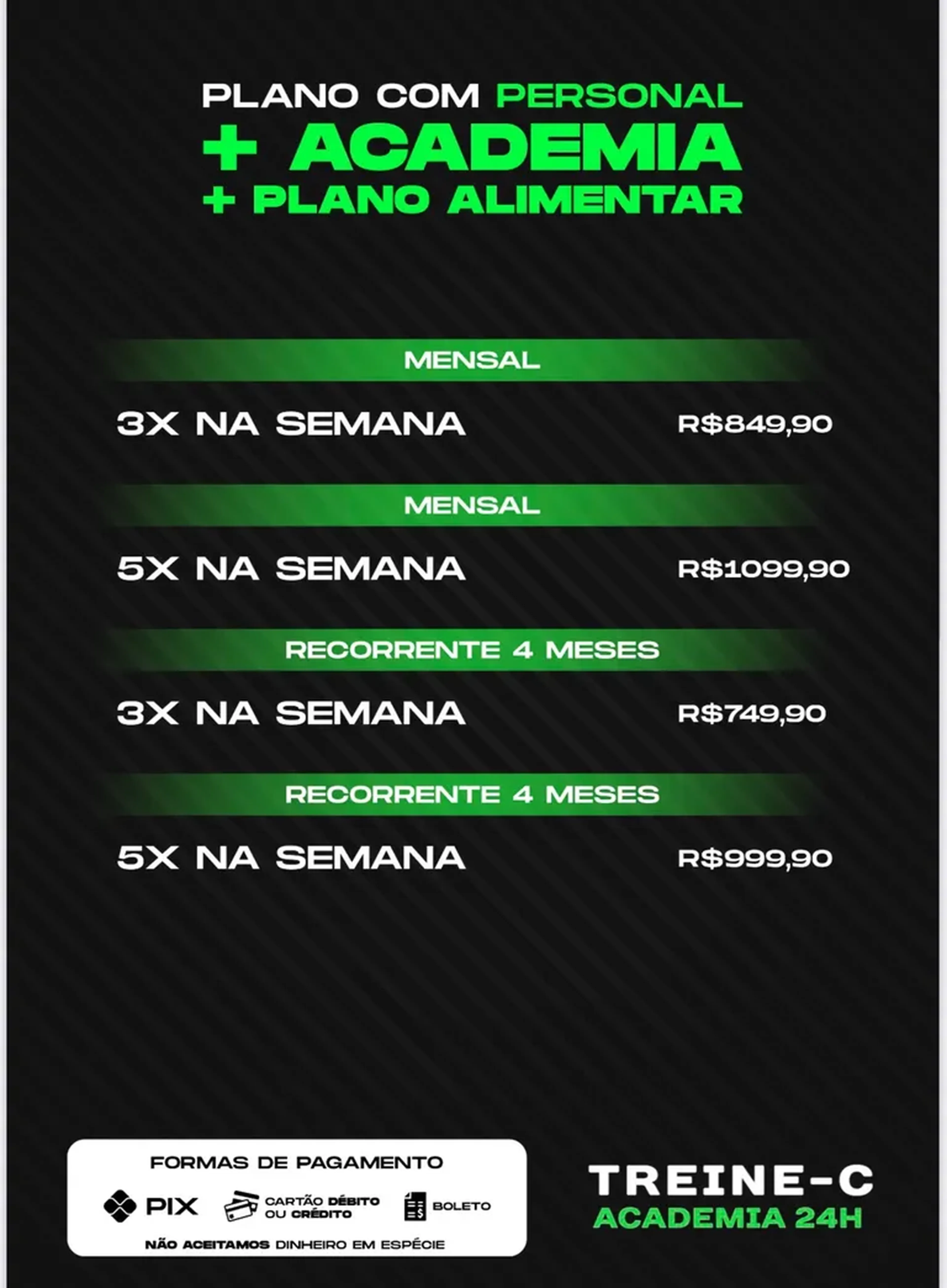Plano Personal+Academia+Plano Alimentar imagem