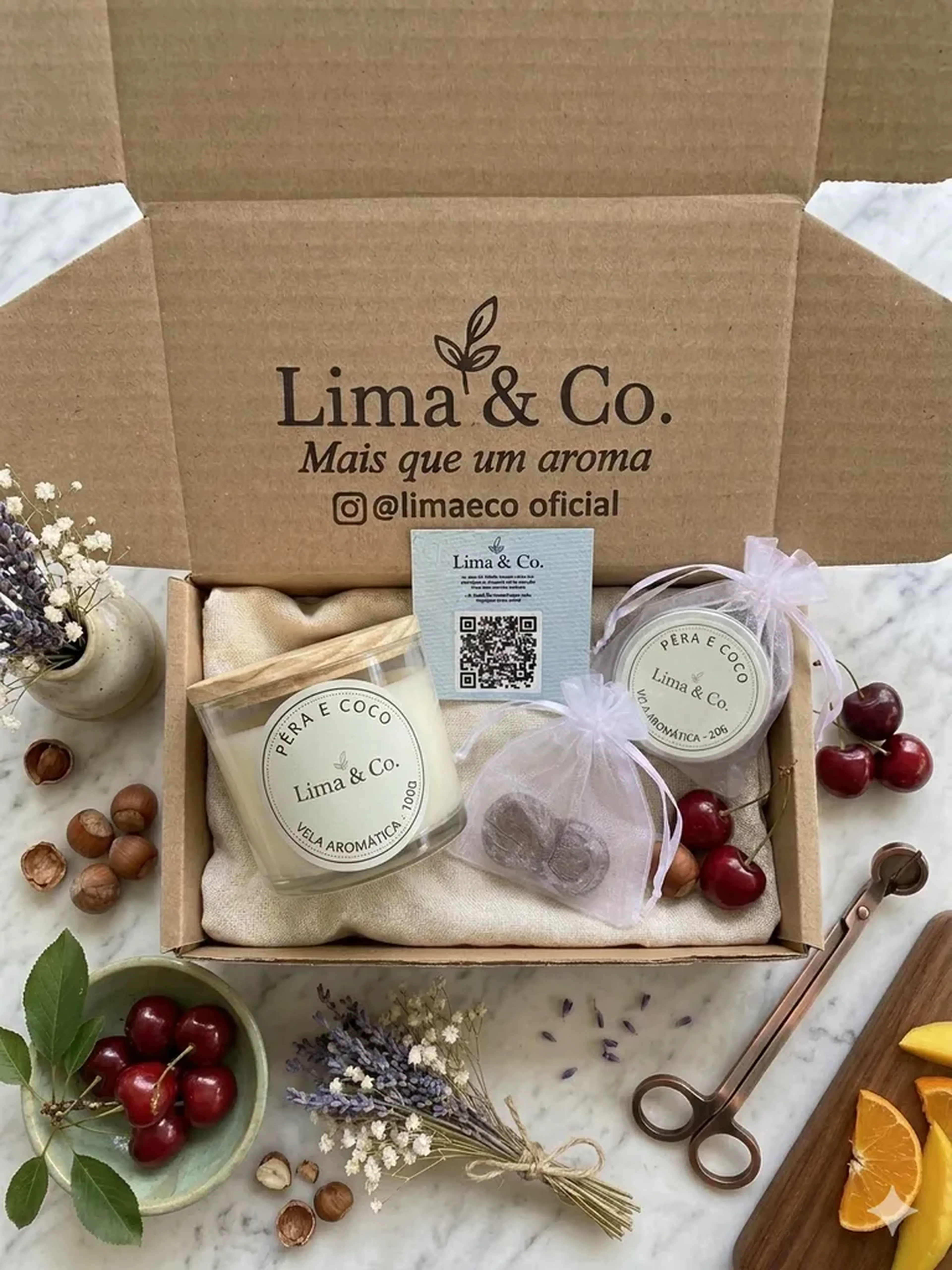 Vela aromática - Coco e Pera - 100g imagem