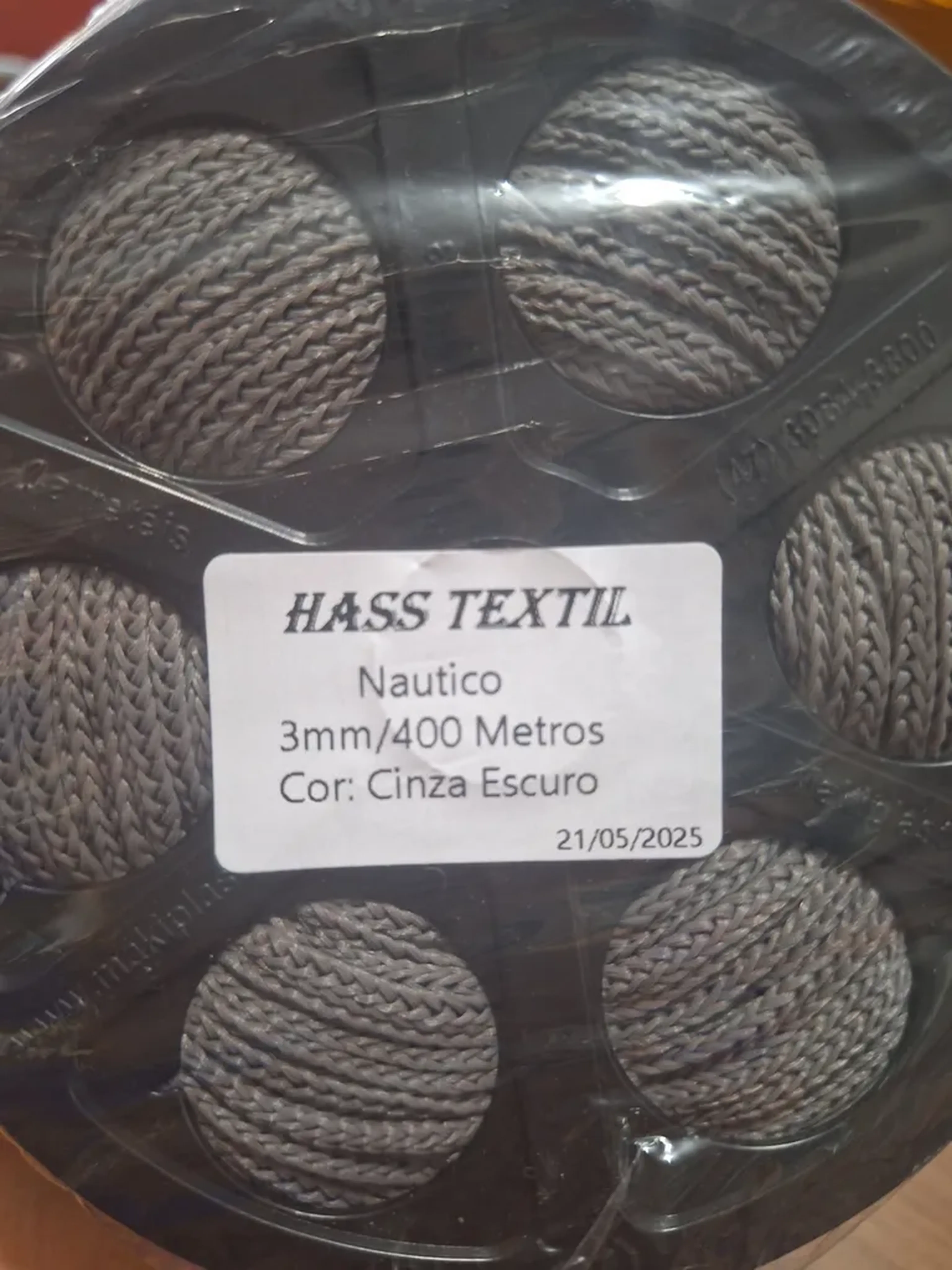 Fio Náutico 3mm Cinza Escuro imagem
