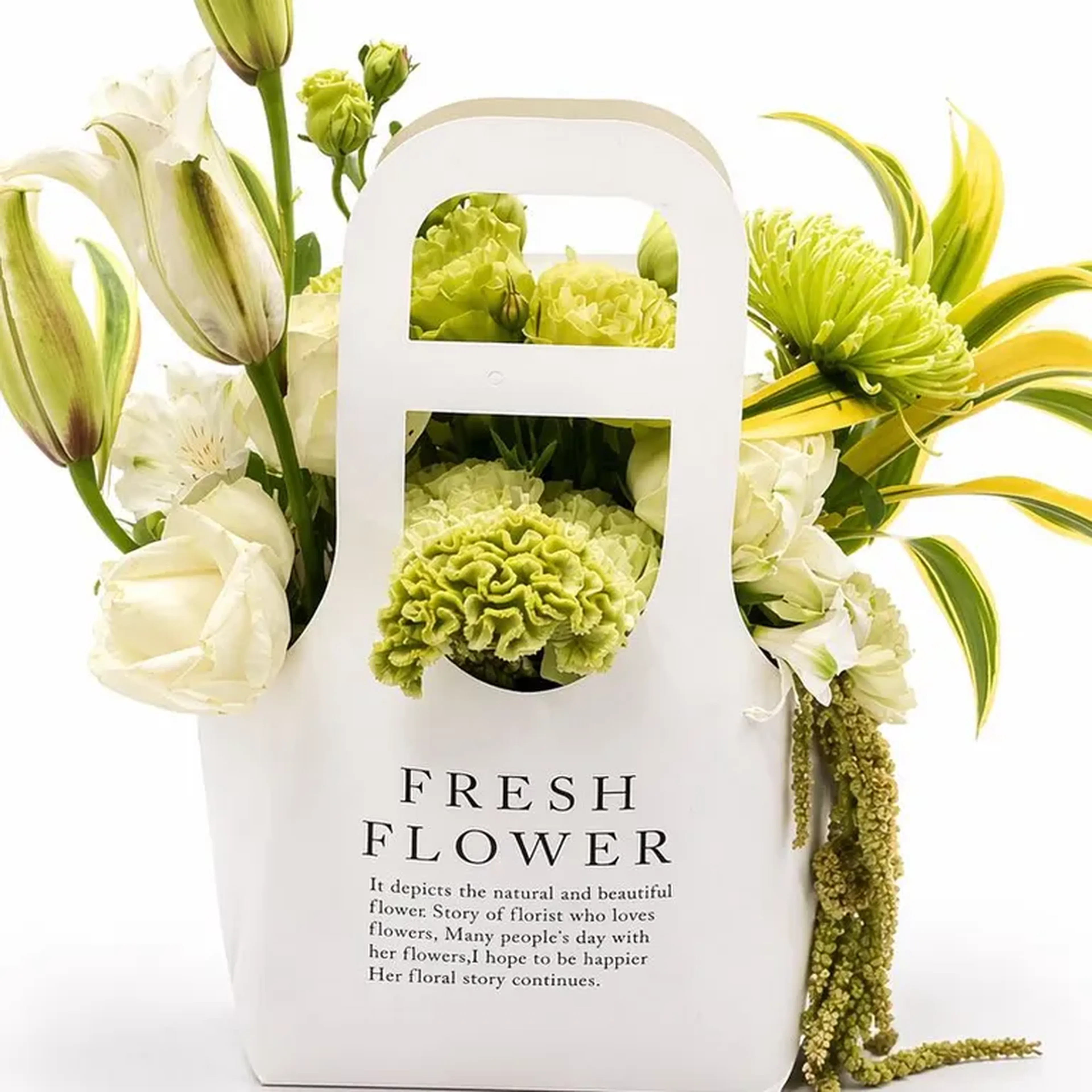 Cesta flores imagem