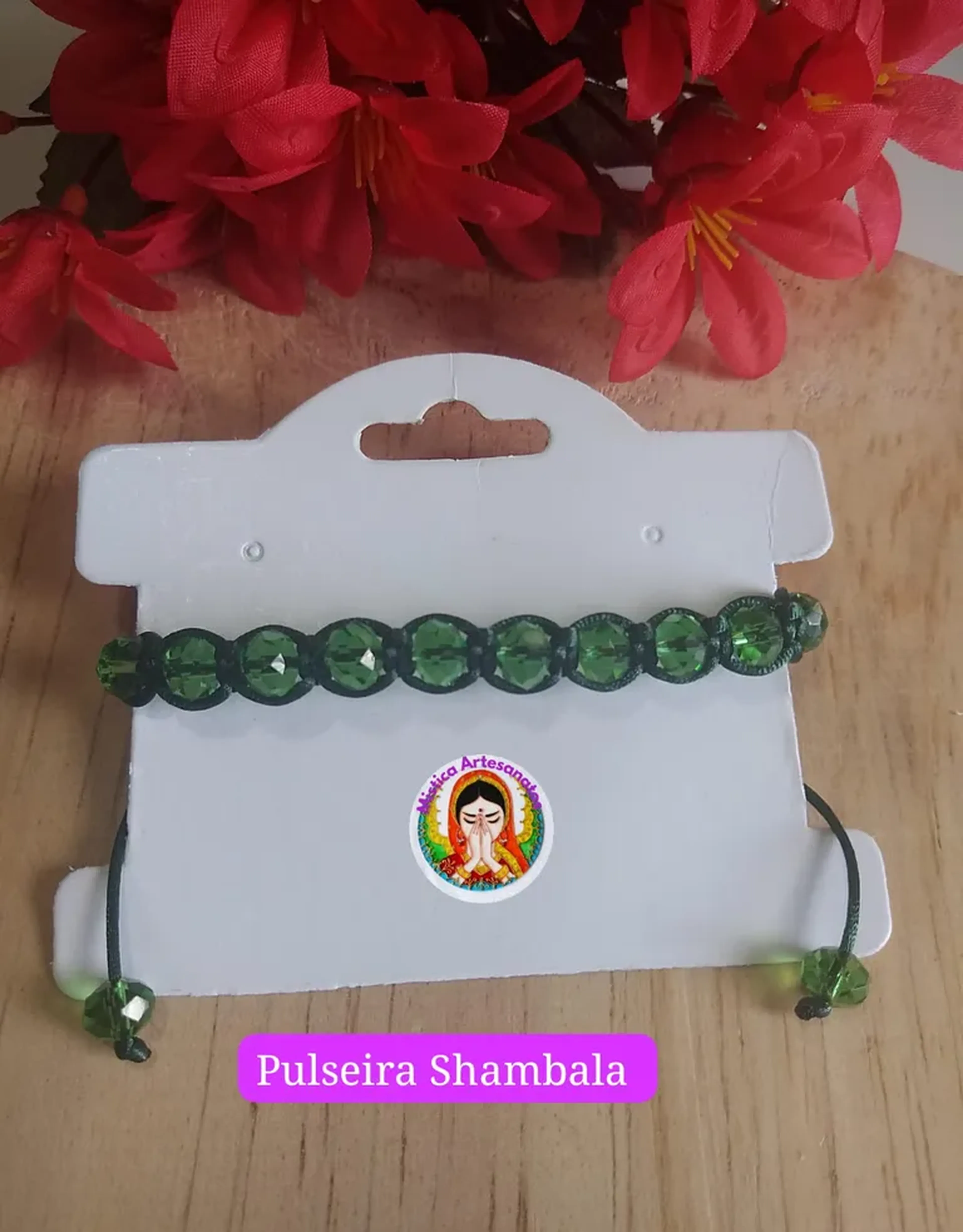 Pulseira Shambala Verde -Equilíbrio, |Renovação e Proteção imagem