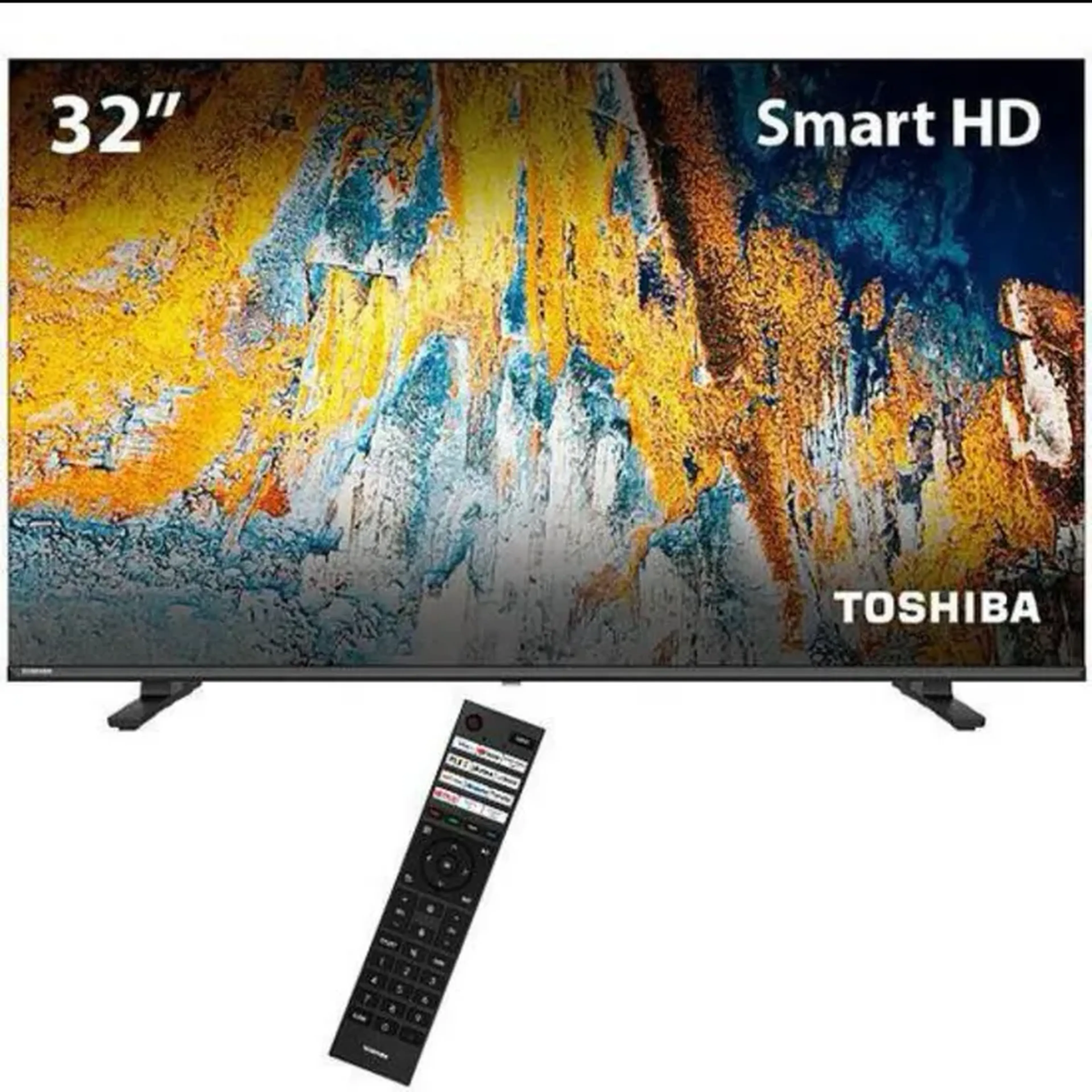 TV Toshiba QLED 32V35LS HD 32 imagem
