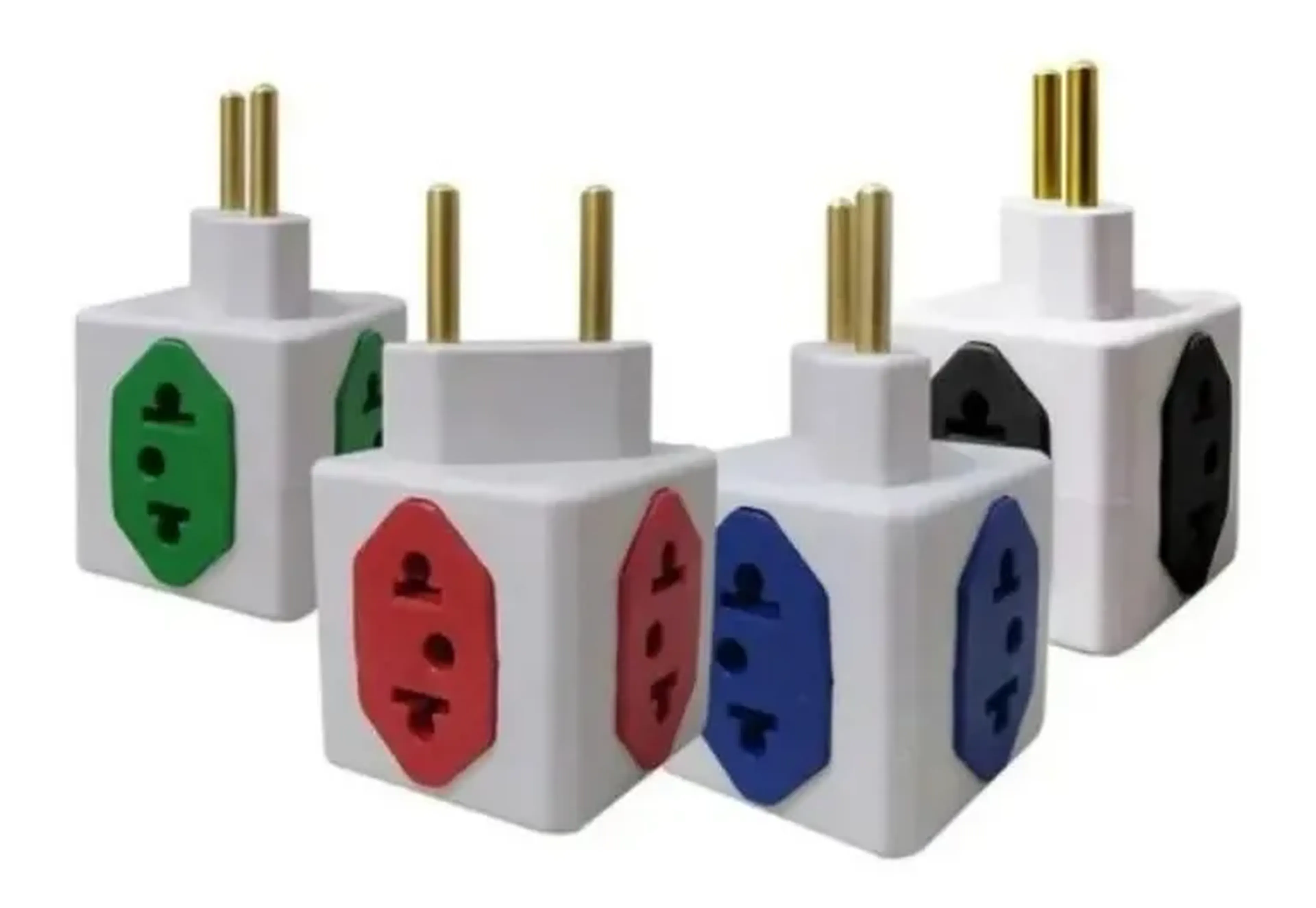 Adaptador Elétrico Tomada Benjamim Cubo 3d Pino Power imagem