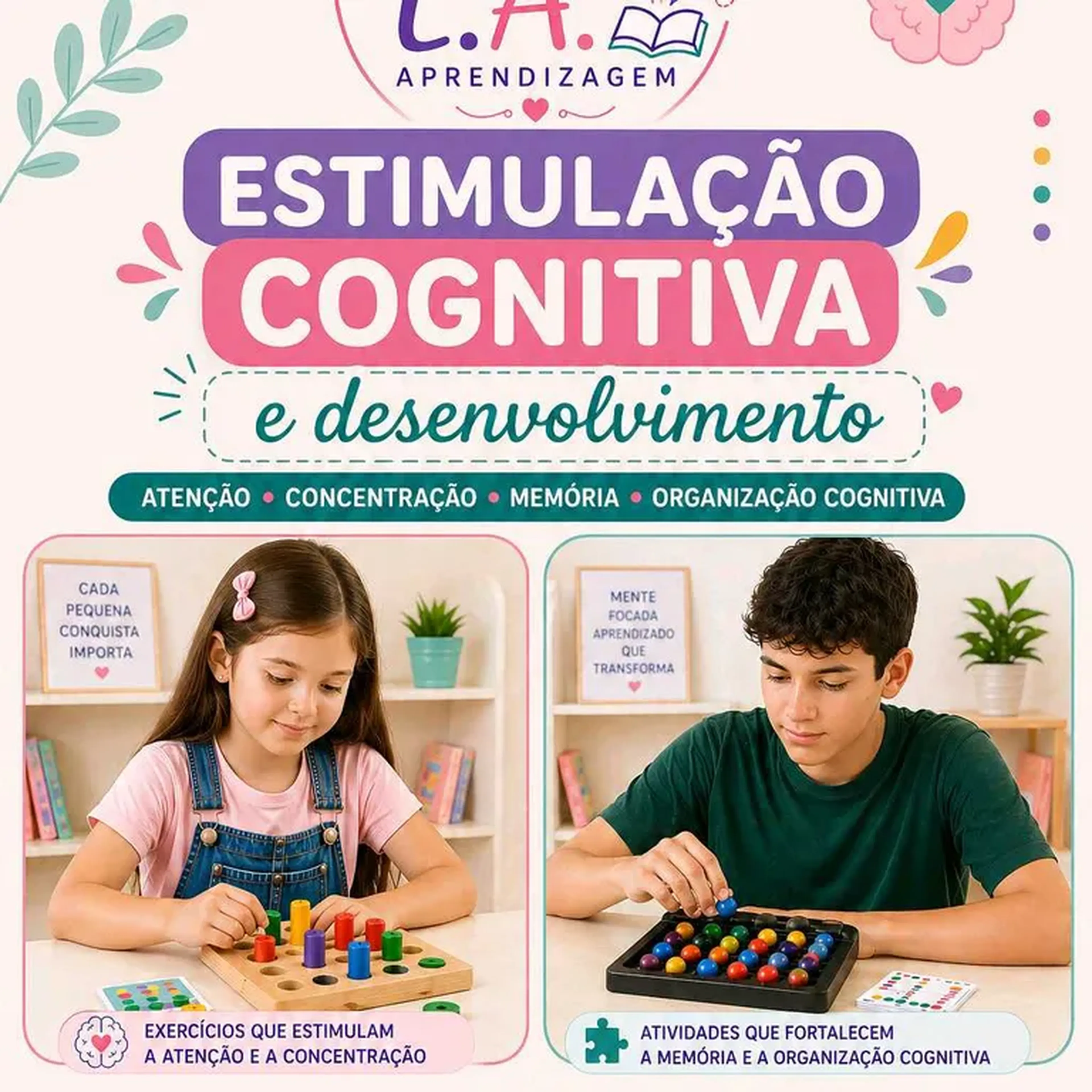 Desenvolvimento de Estratégia e Intervenção Cognitiva. 📝 imagem