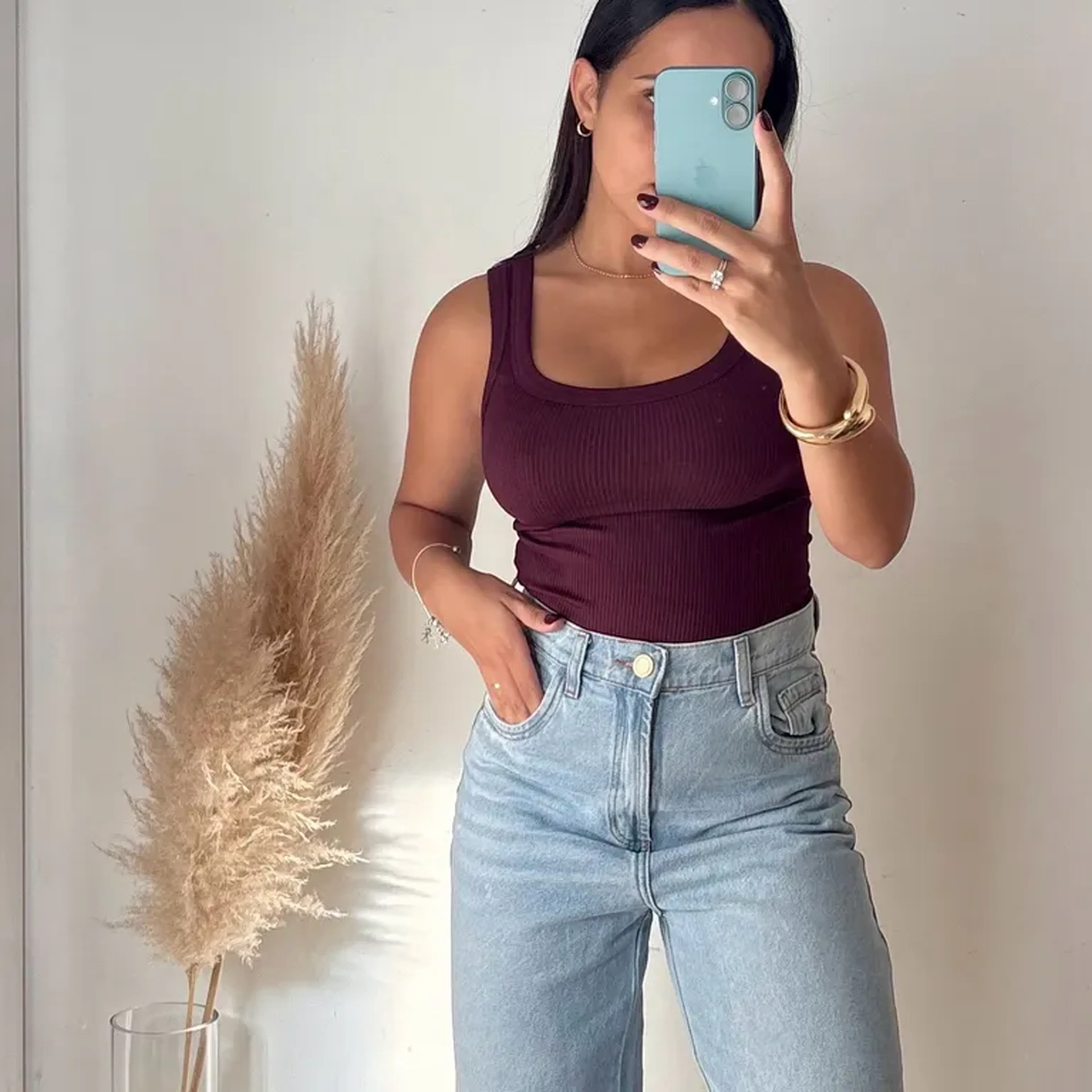 Blusa Essencial Slez Vinho imagem