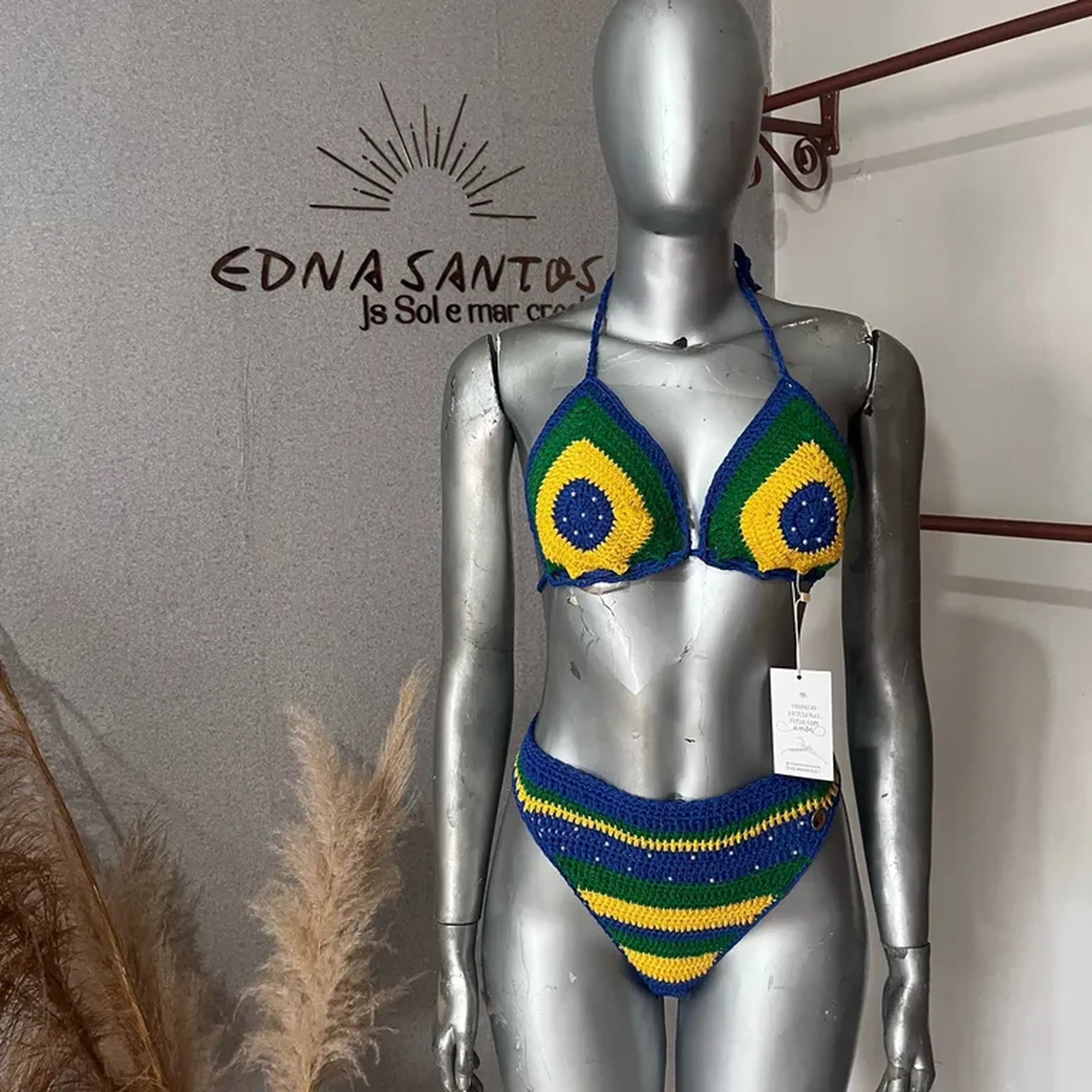 Biquini Brasil azul imagem