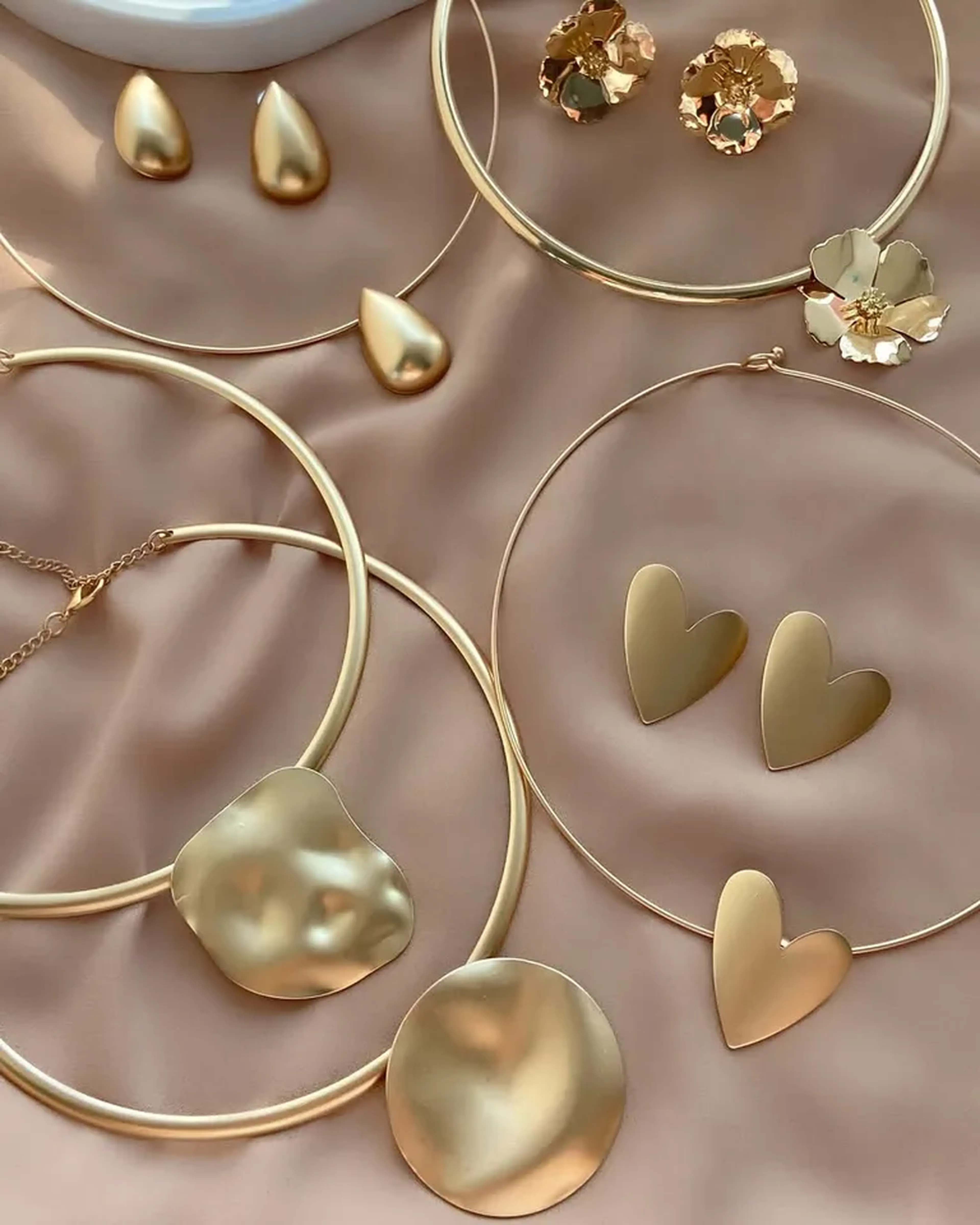 Conjunto Bernadete folheado ouro 18k imagem