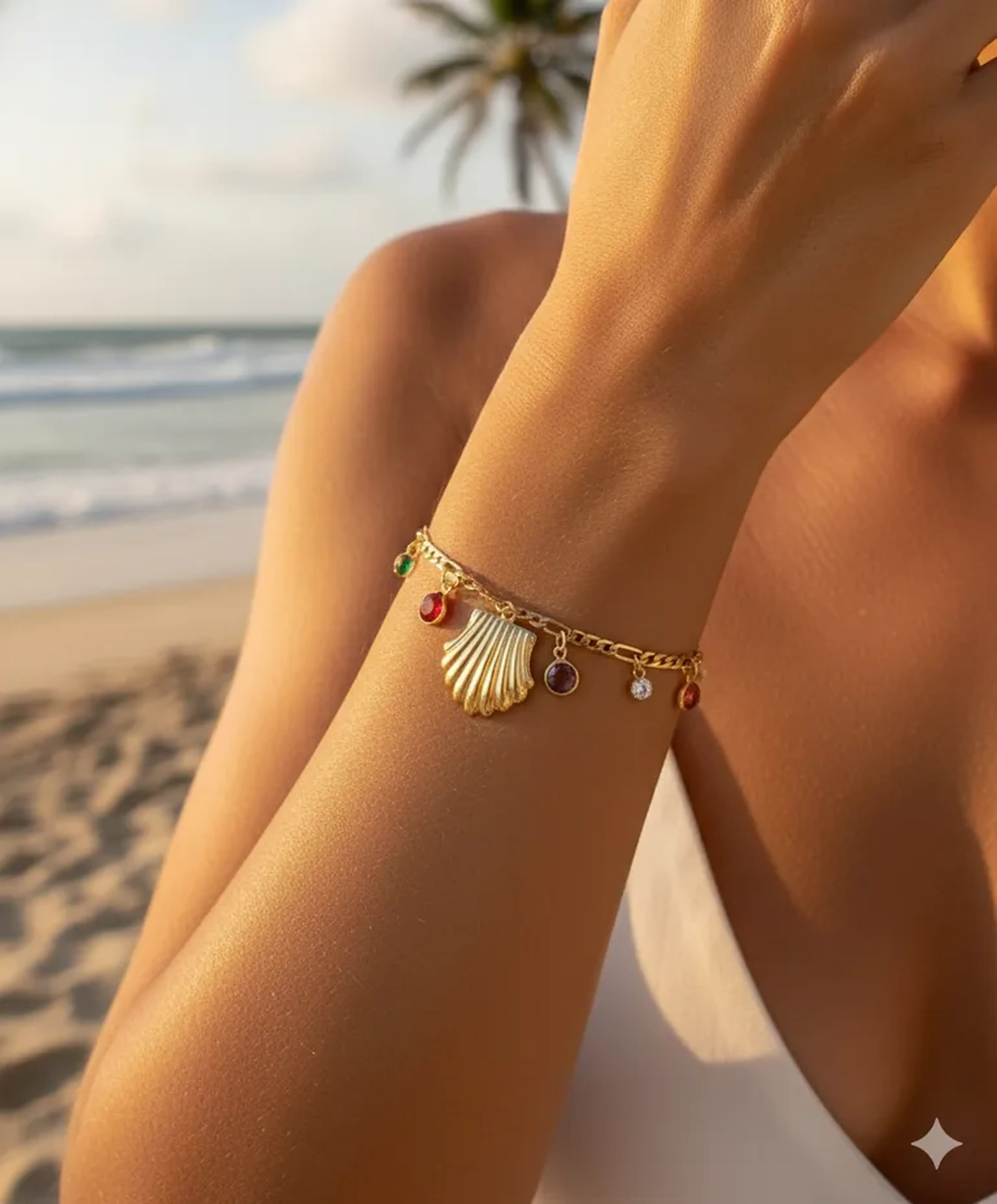 Pulseira Conchas - Coleção Costa Dourada imagem