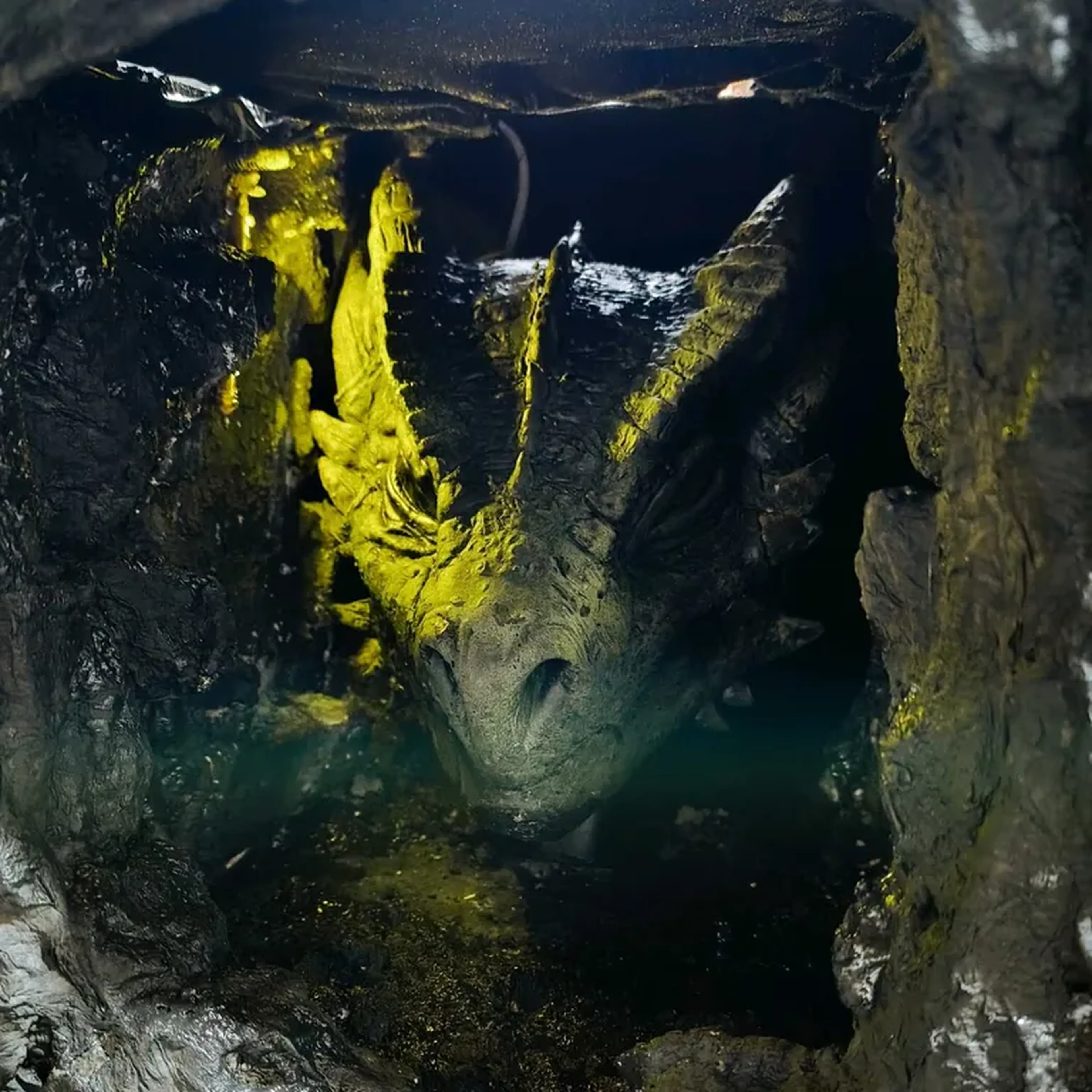 Diorama Dragão Artesanal imagem