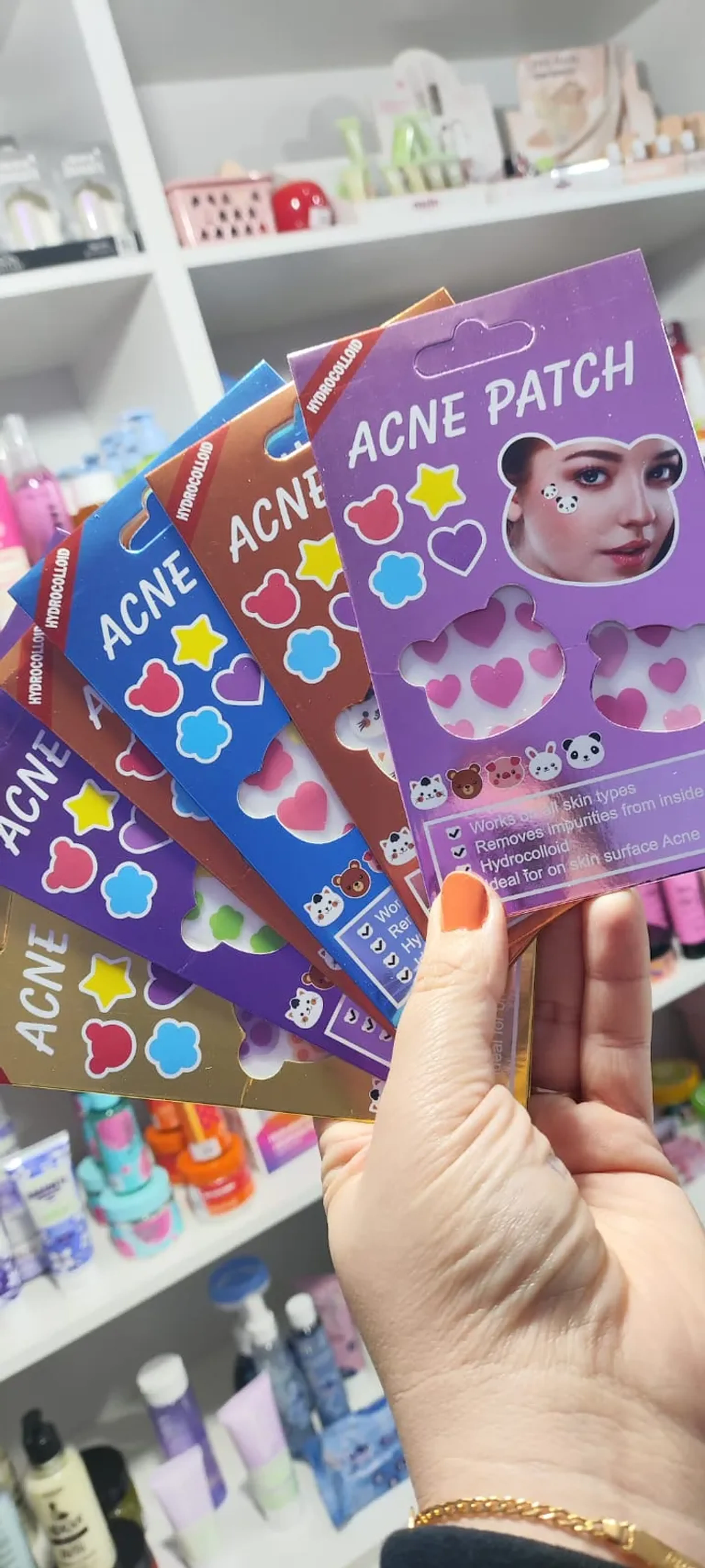 Cartela adesivo anti acne imagem