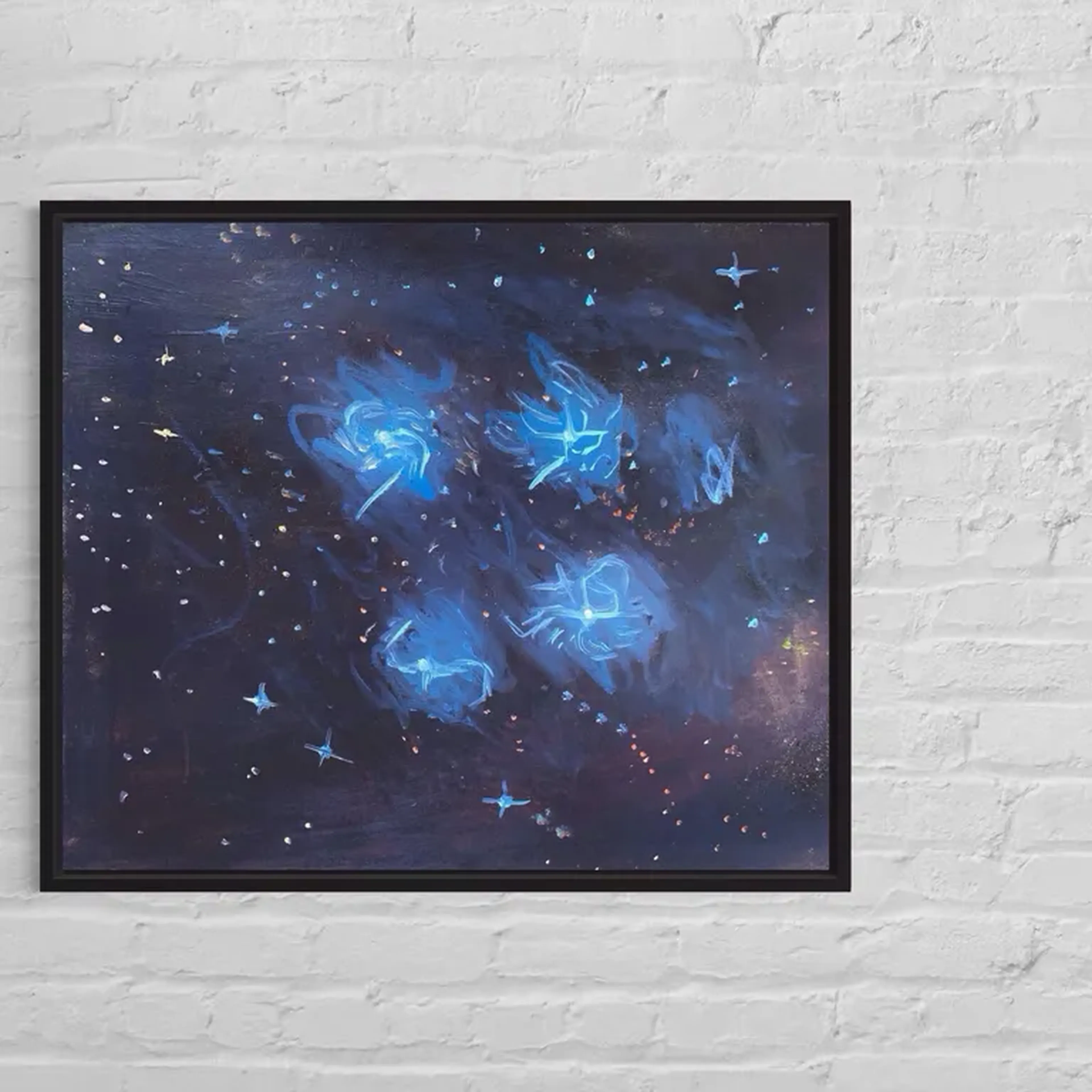 Pintura óleo sobre tela - Plêiades imagem