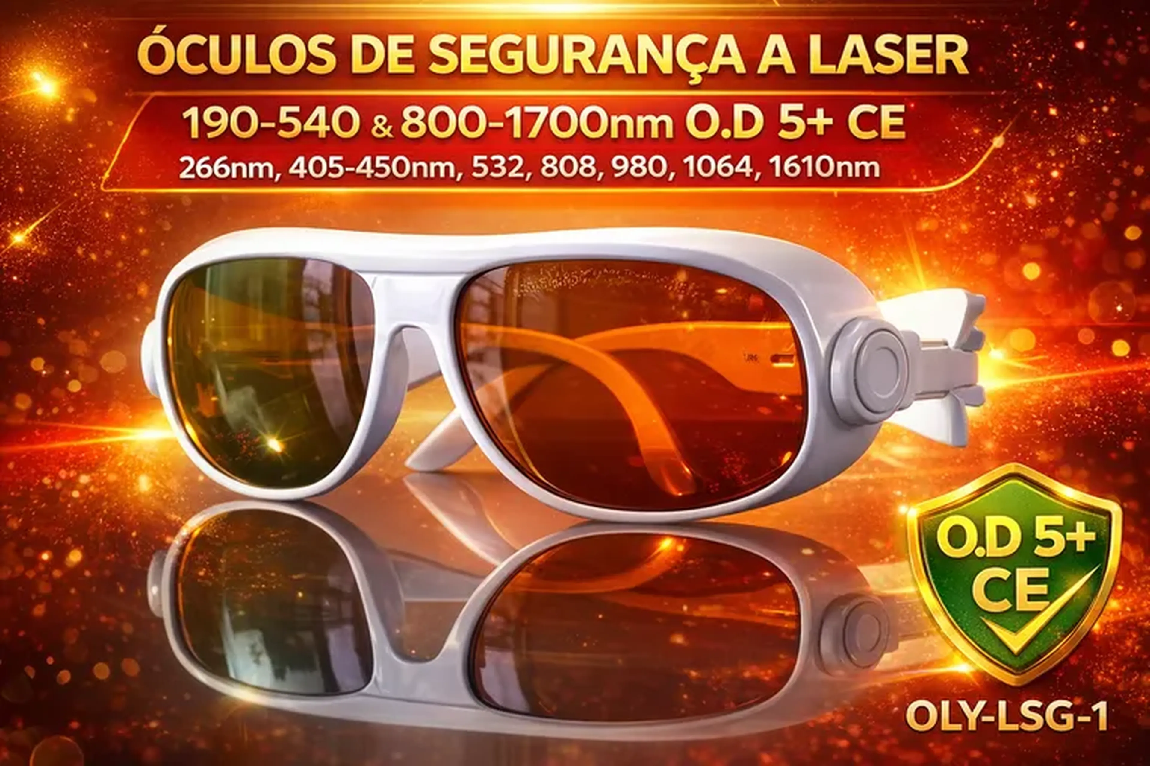 Óculos Profissional 532 e 1064 nm imagem