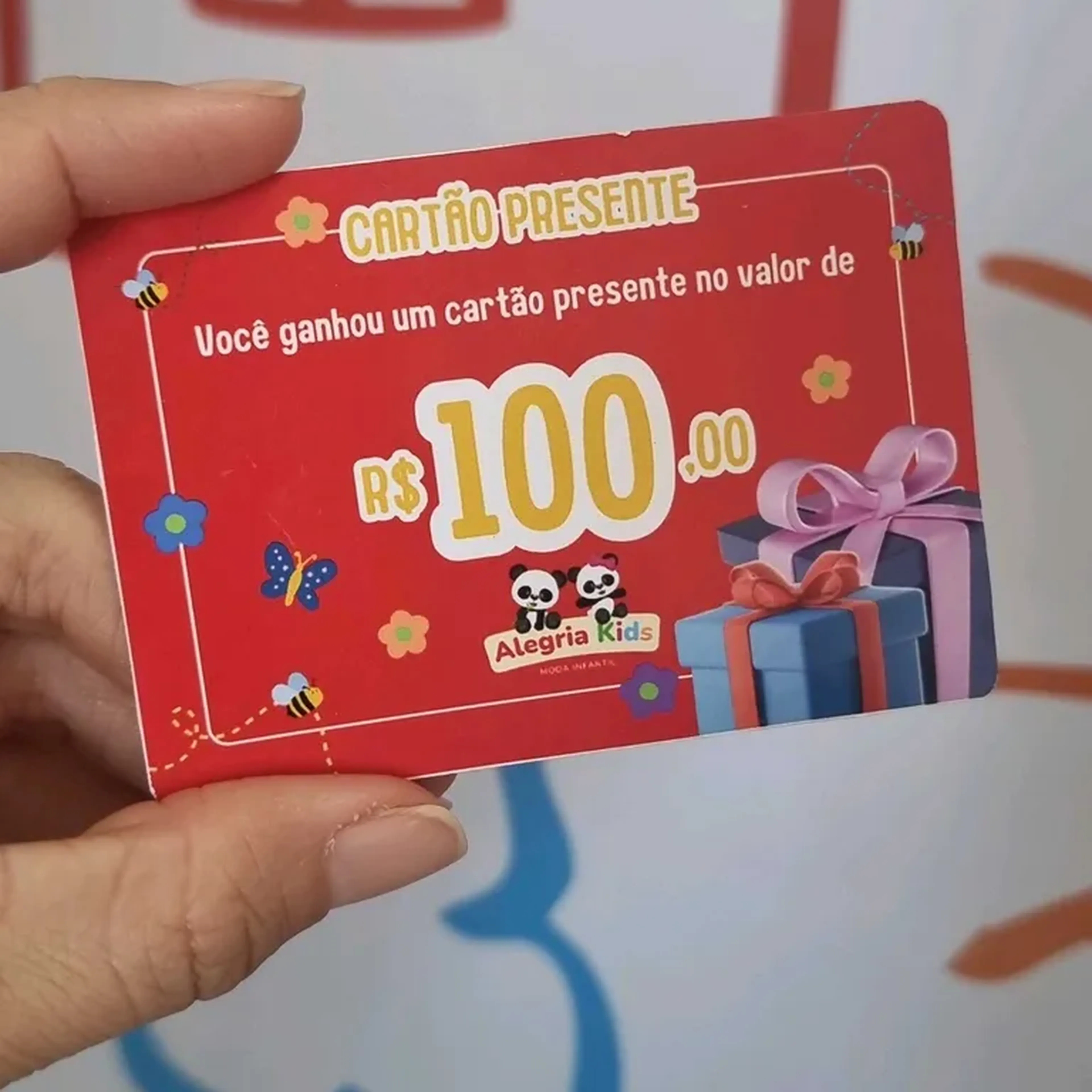 Cartão presente 100,00 imagem
