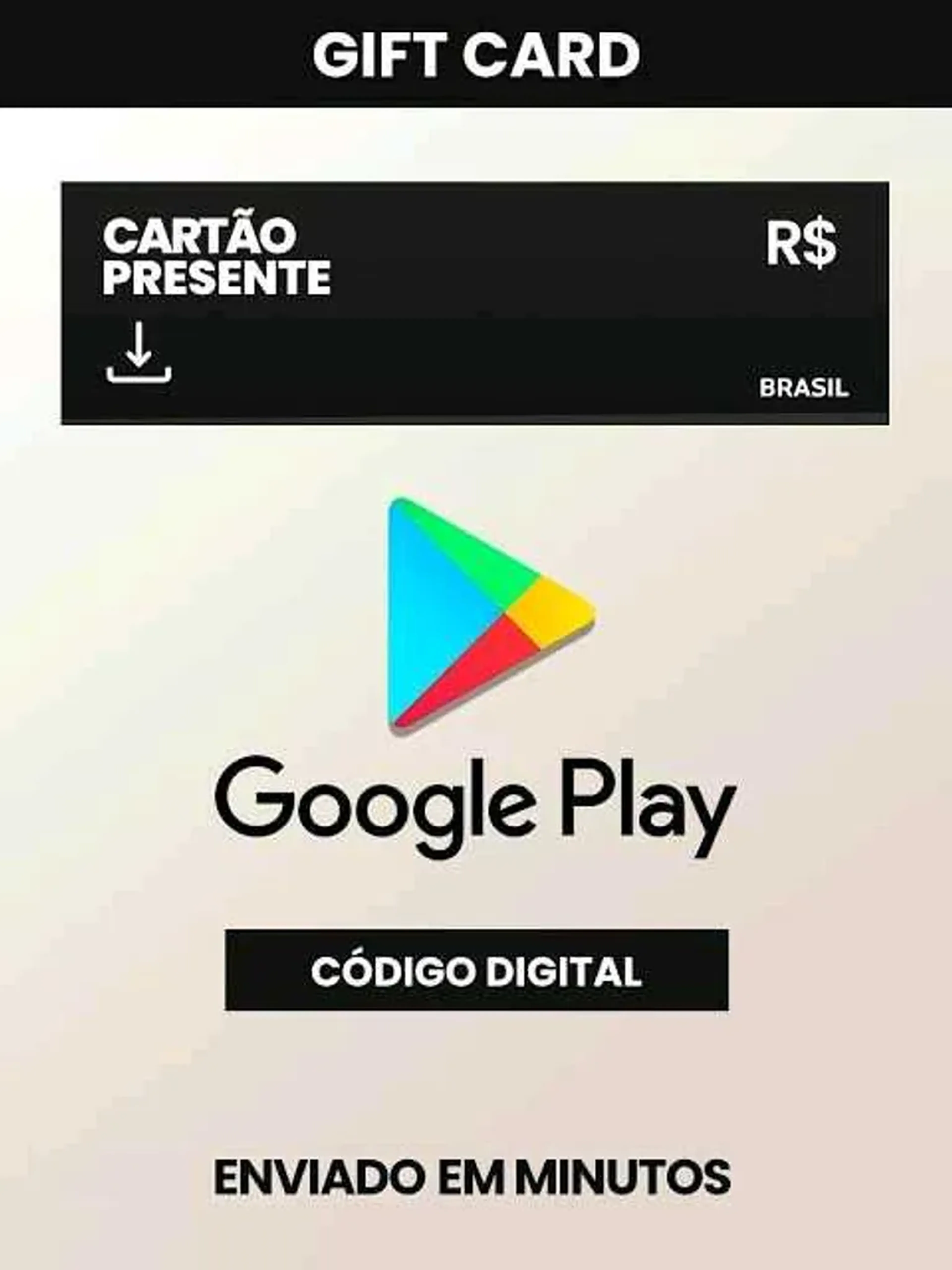 Cartão Presente Google Play imagem