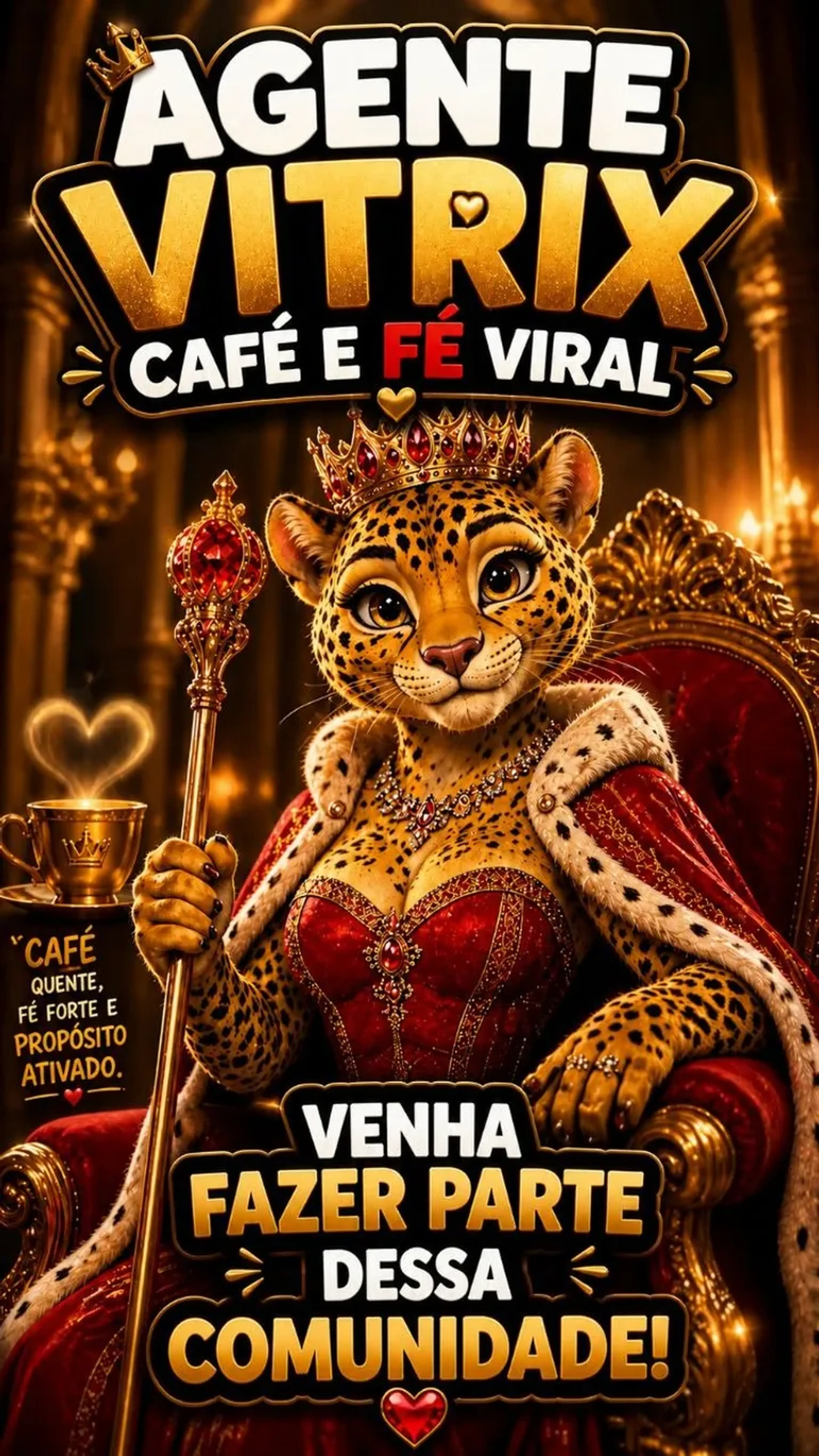 Agente Vitrix CAFÉ e FÉ VIRAL imagem