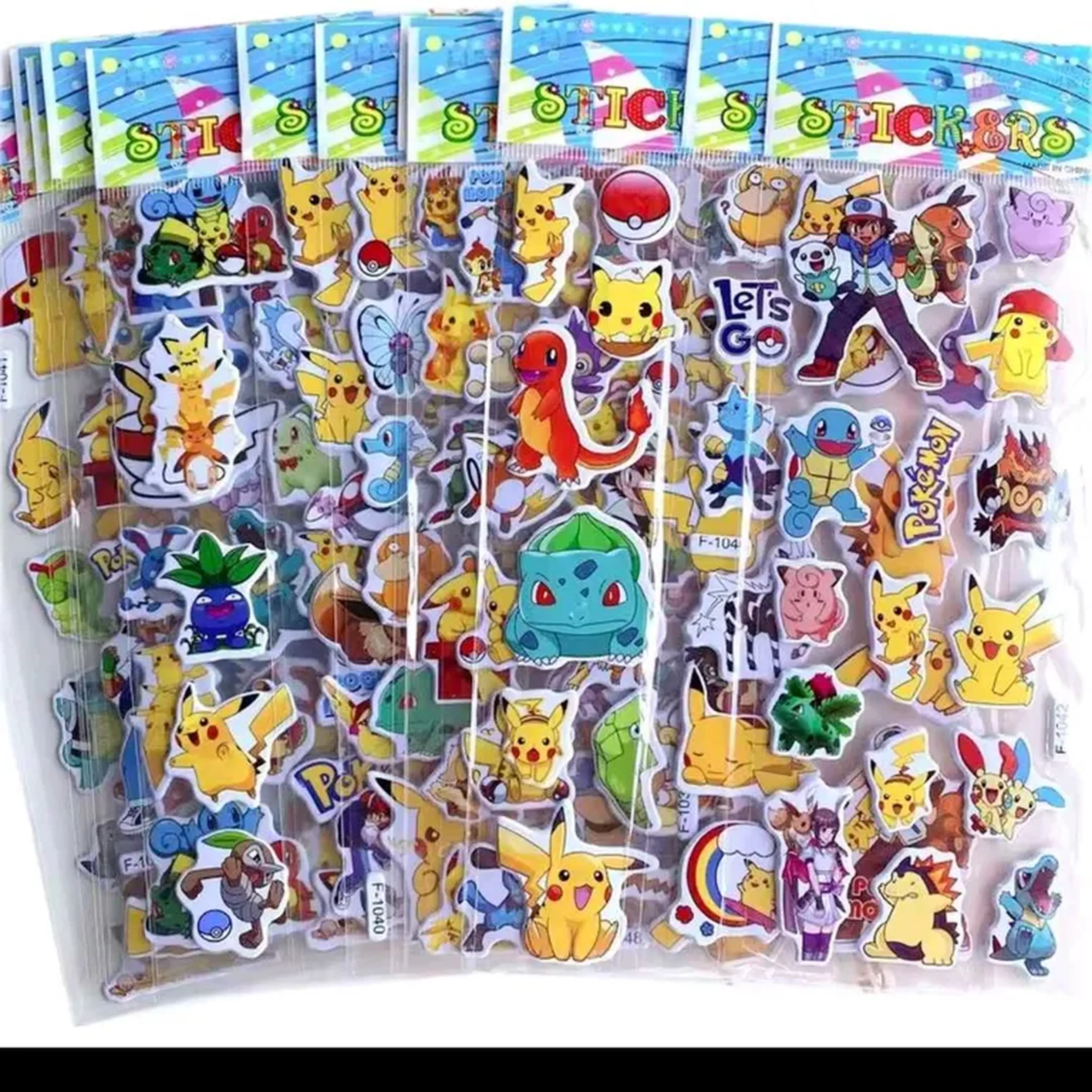 01 adesivo pokémon 3d auto relevo imagem