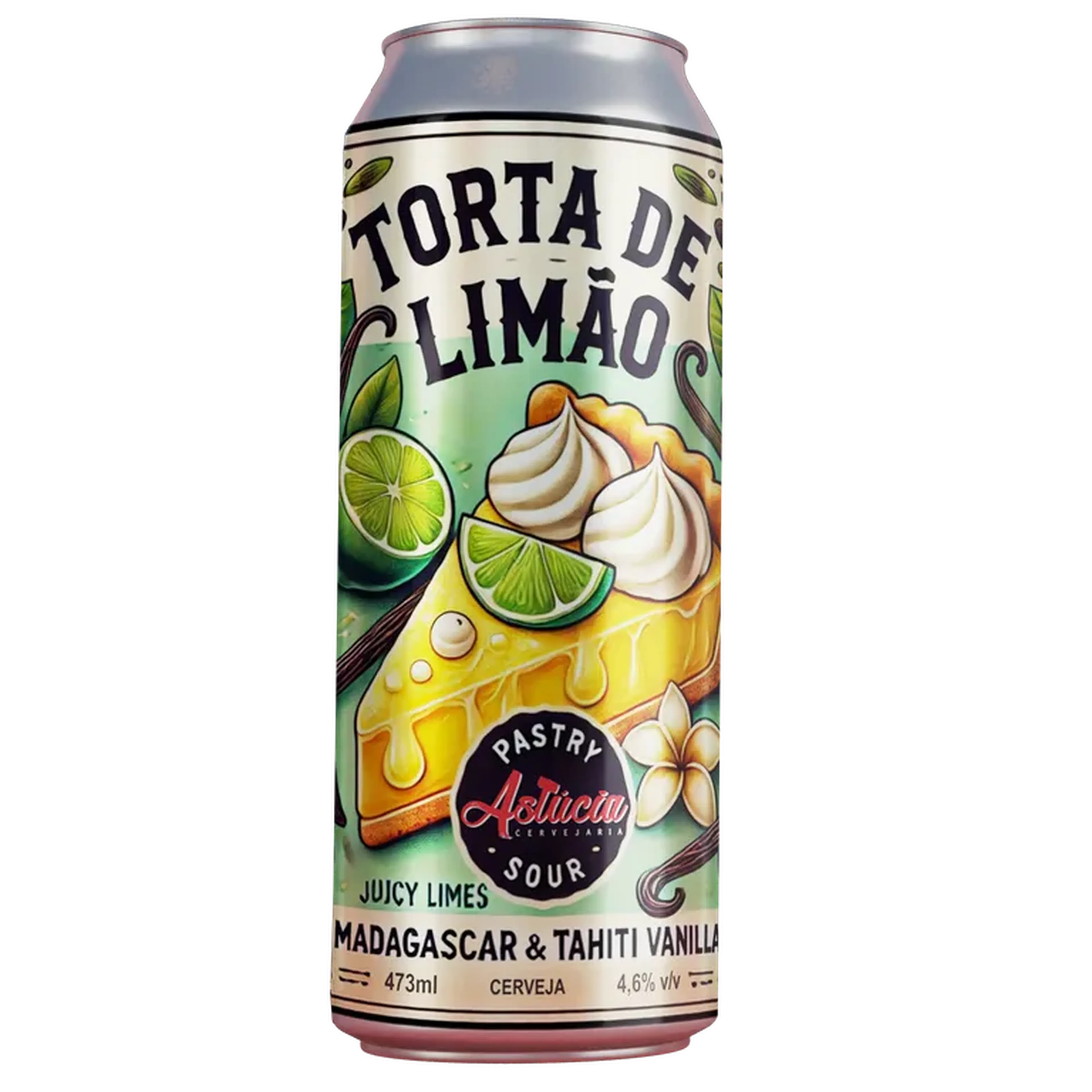 Cerveja Astúcia Torta de Limão - Pastry Sour - Lata 473ml imagem