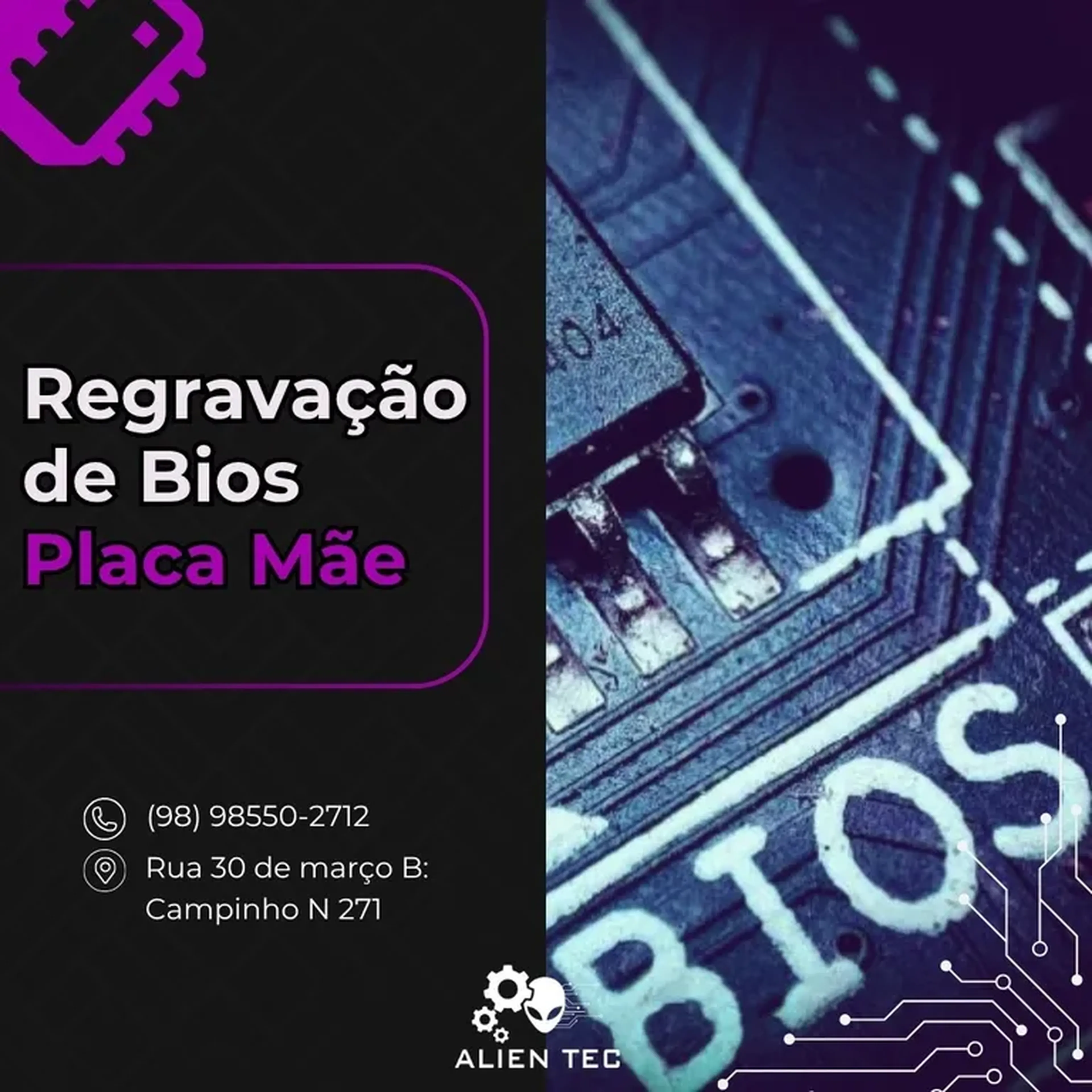 Regravação de Bios imagem