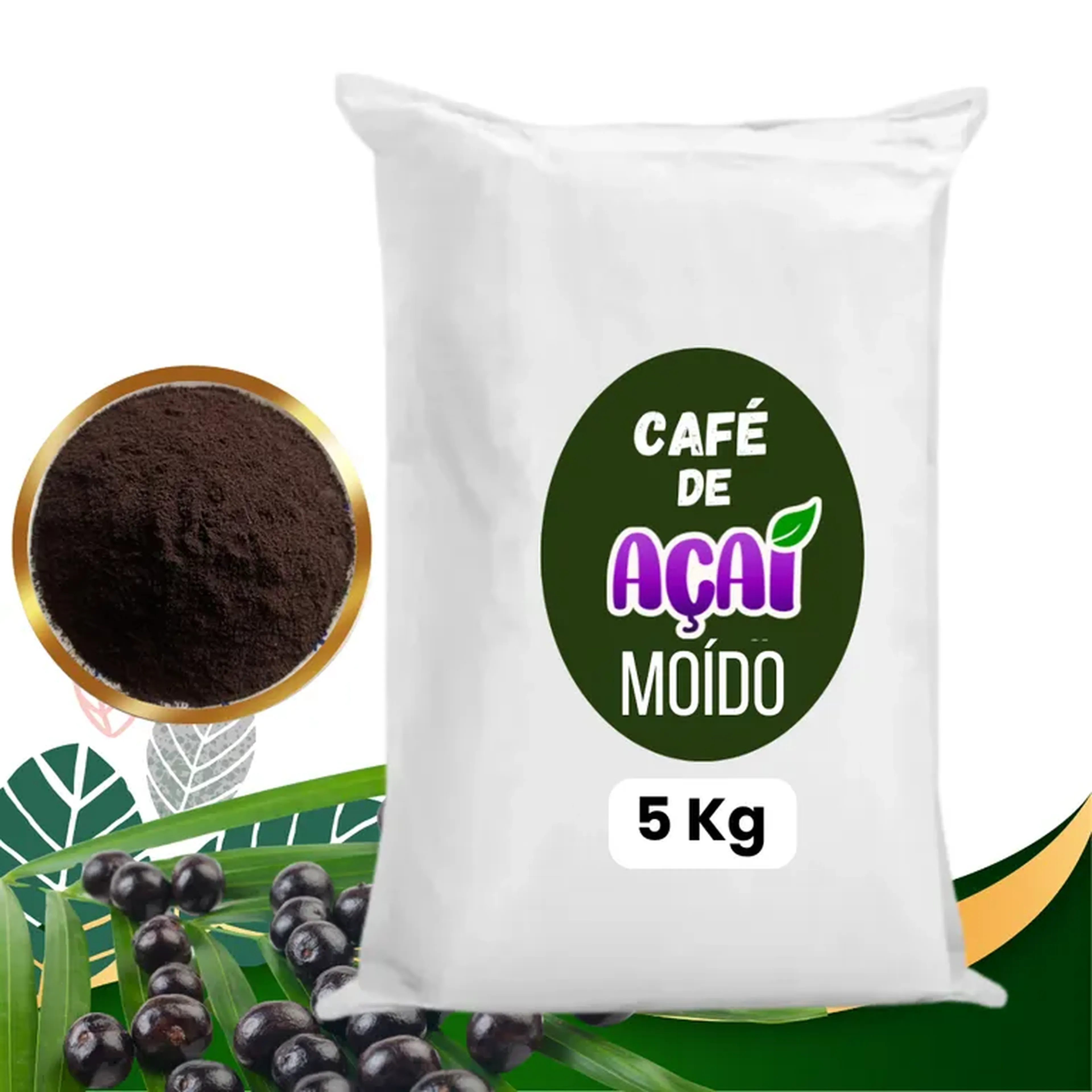 Café de Açaí Saco com 5kg imagem