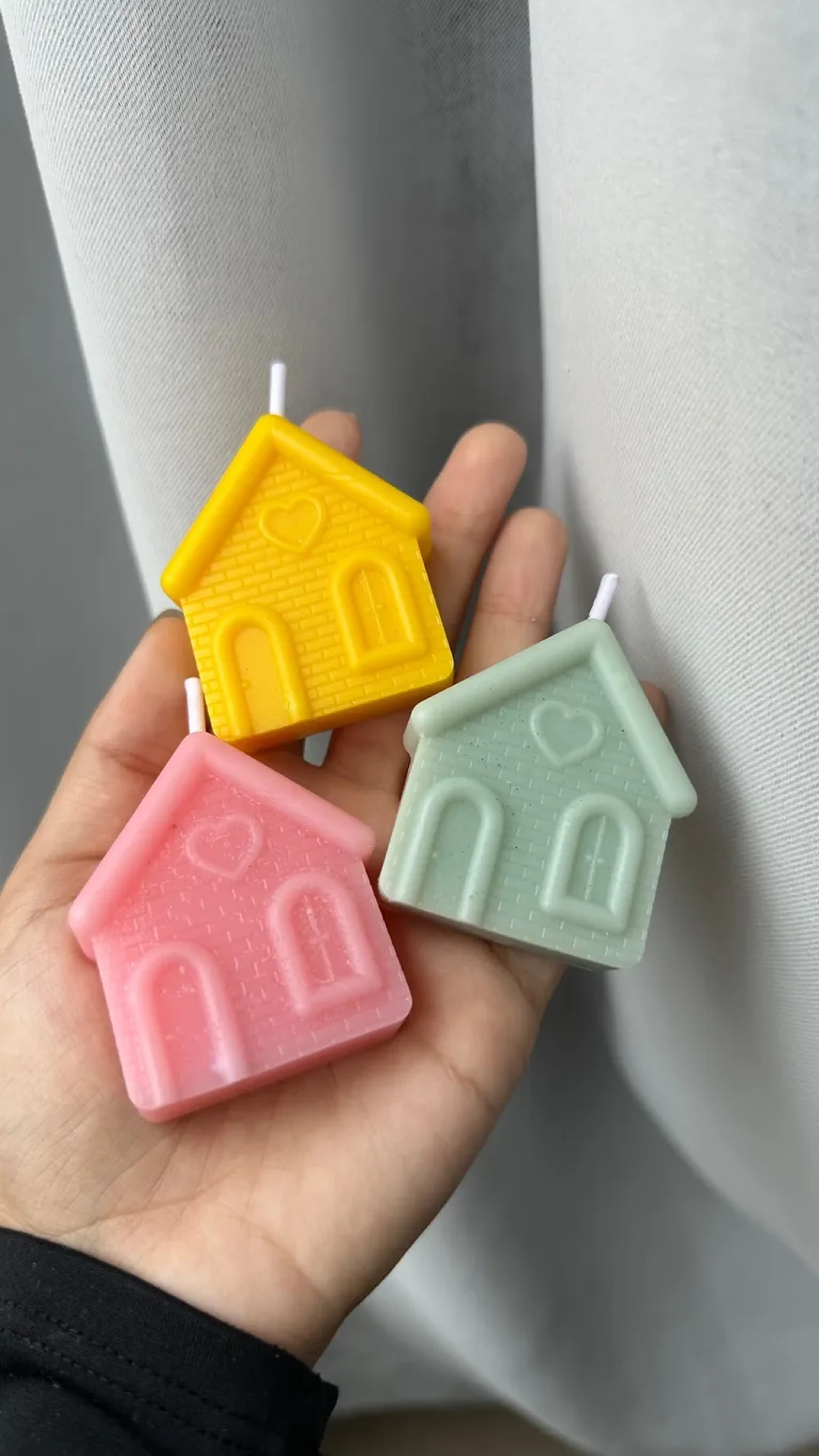 Trio de velas - Casinha imagem