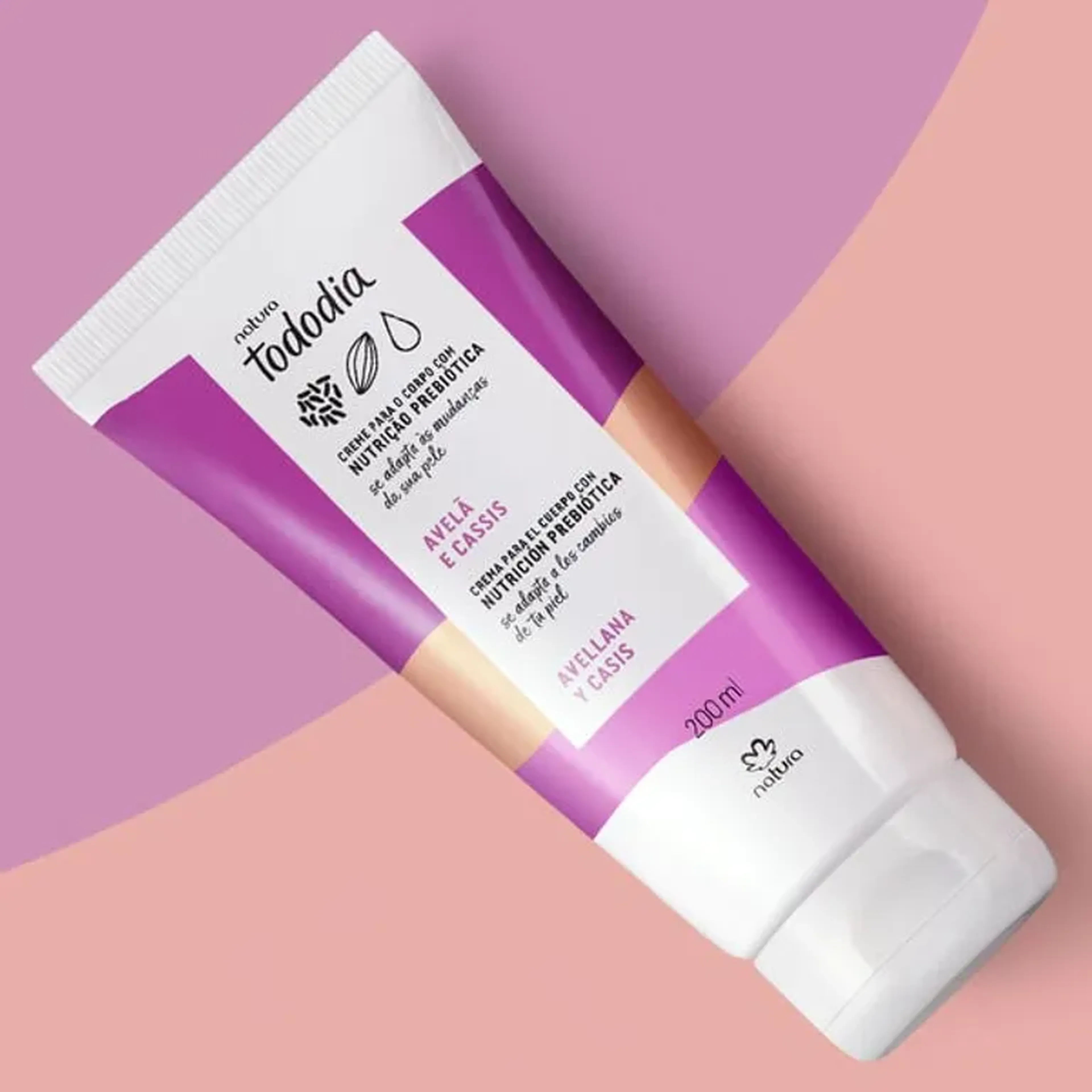 Creme Nutritivo Tododia Avelã e Cassis (200 ml) imagem