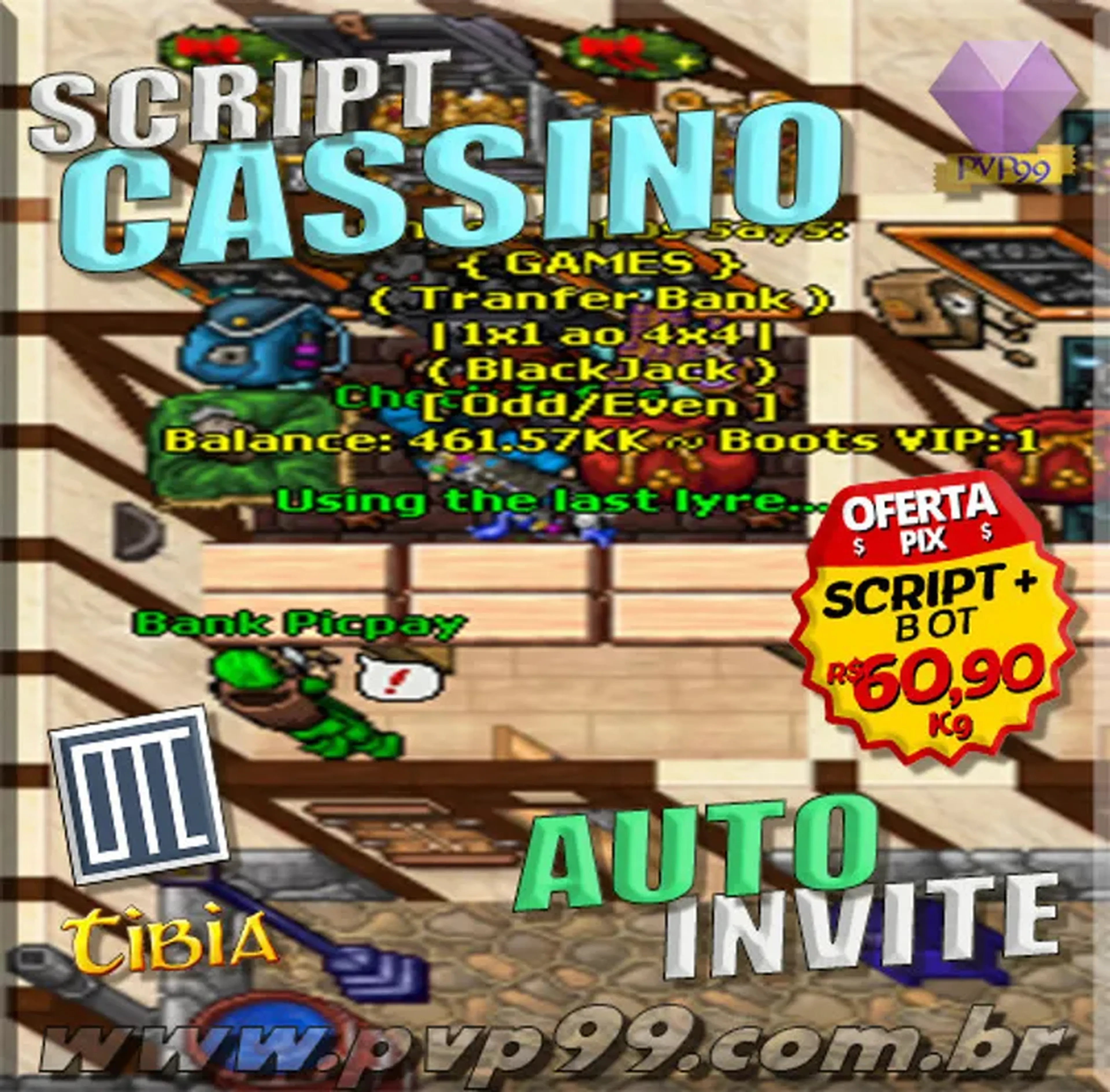 SCRIPT CASSINO XENOBOT 100% AFK FULL imagem