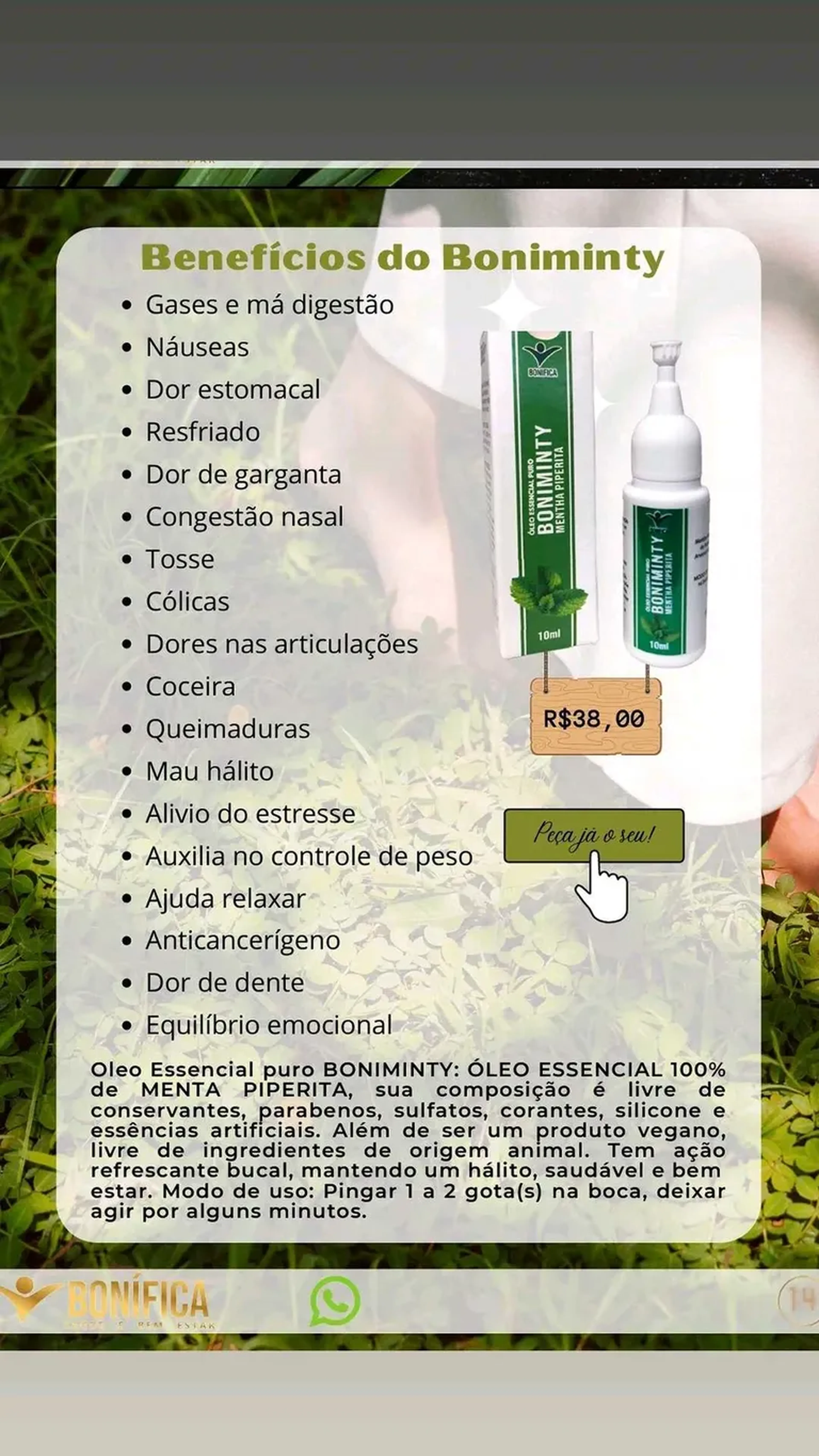 Óleo Essencial Boniminty imagem