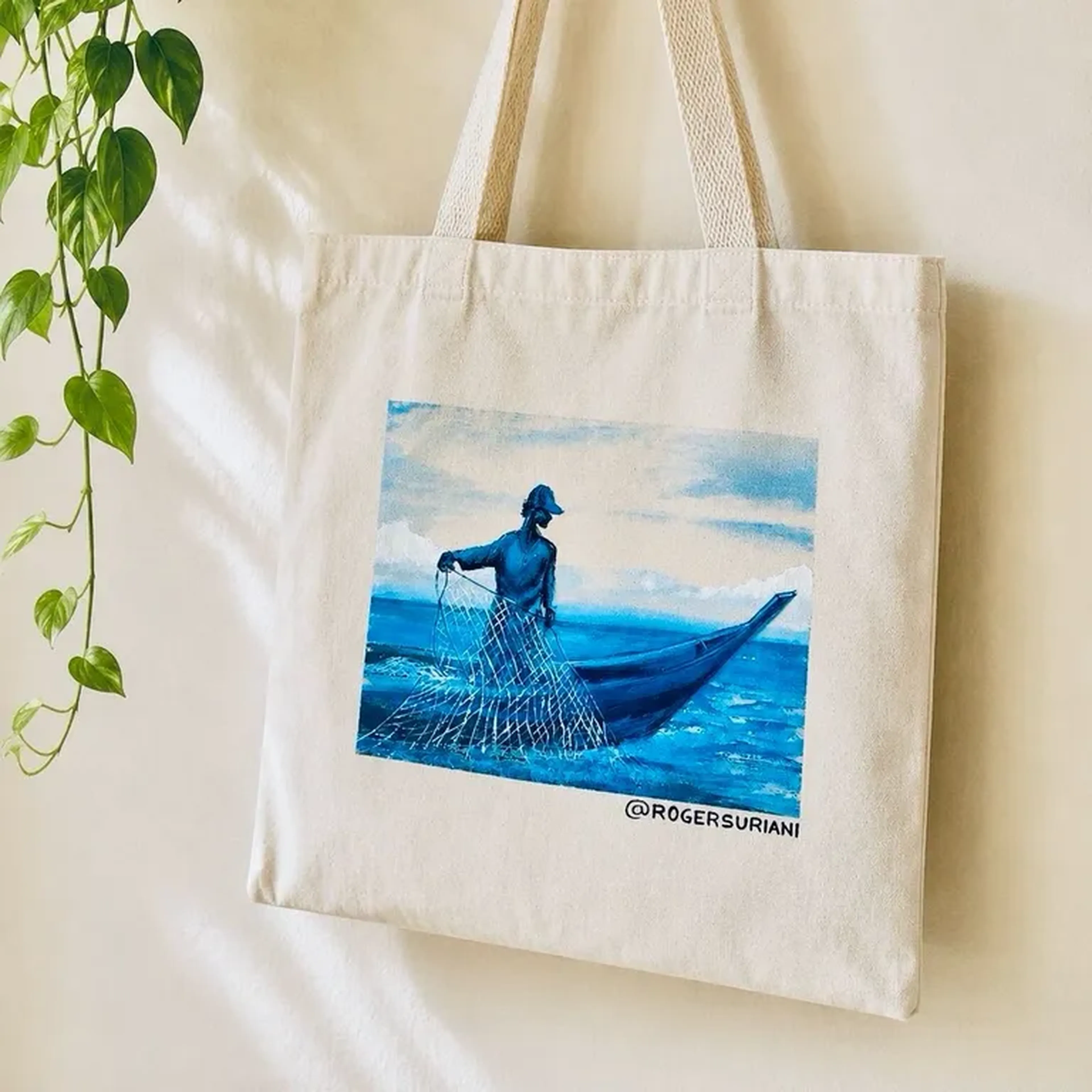 Ecobag Pescador e Rede imagem
