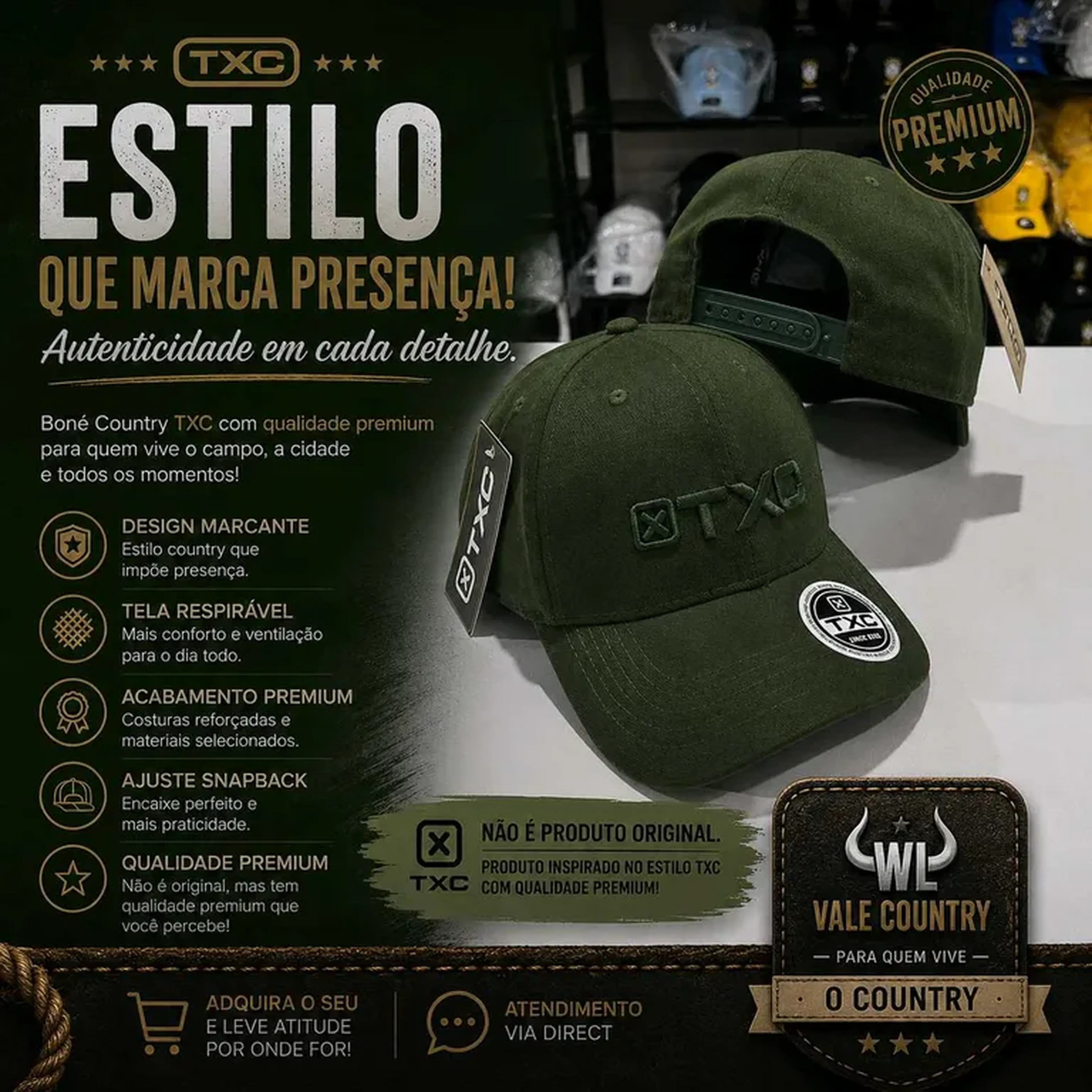 Boné TXC Verde imagem