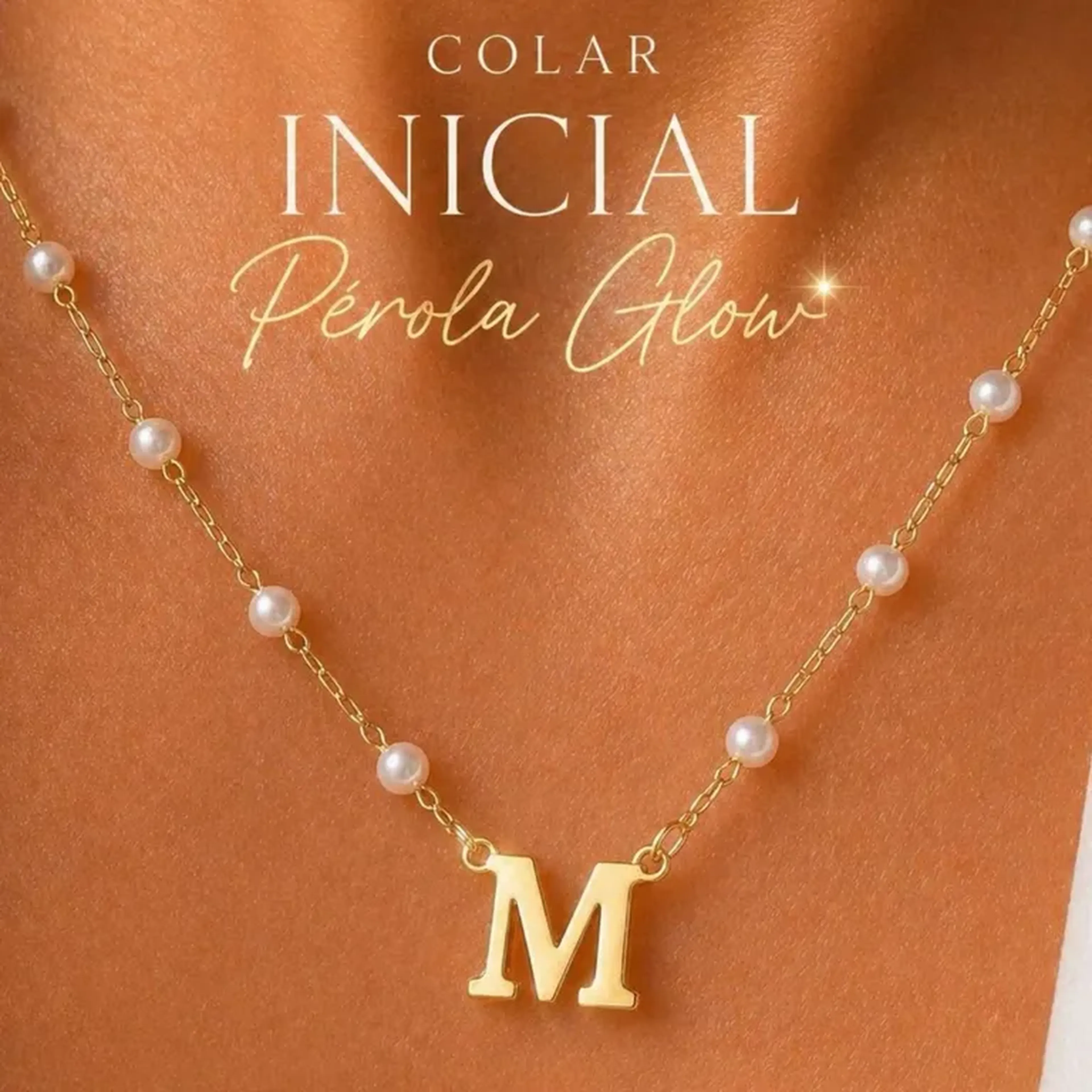 Colar Inicial Semi Joia imagem