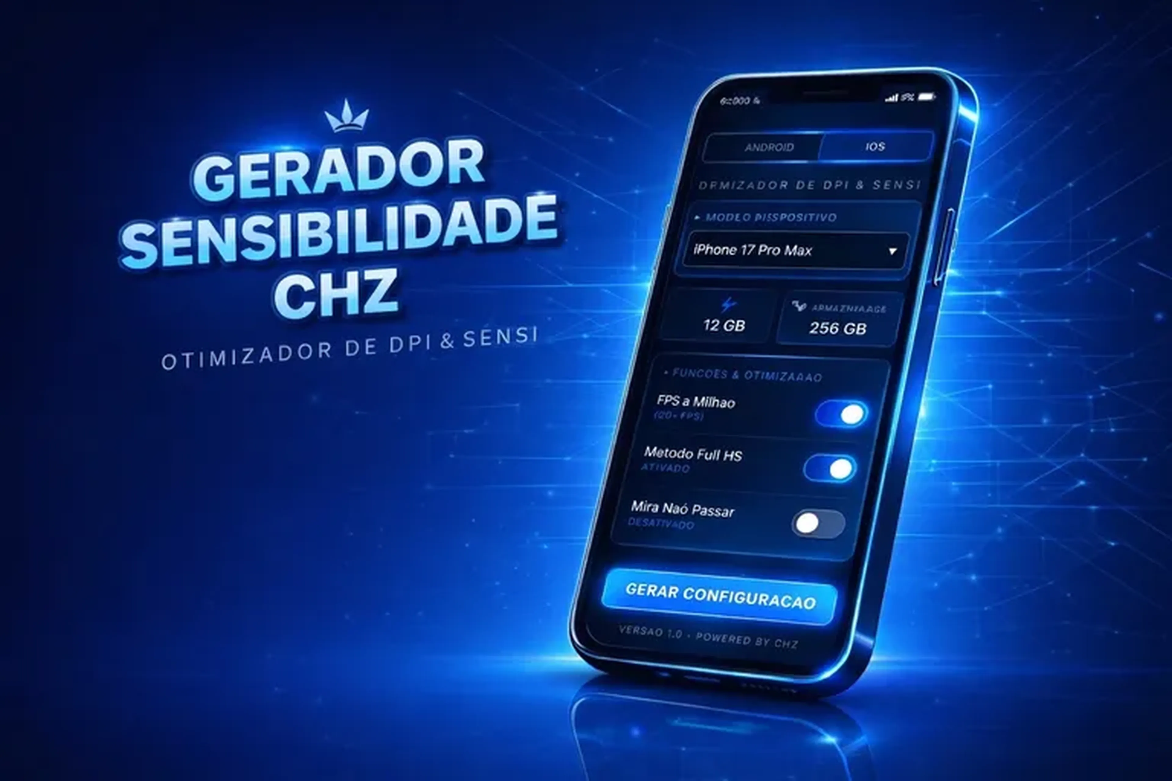 Gerador de sensibilidade iOS imagem