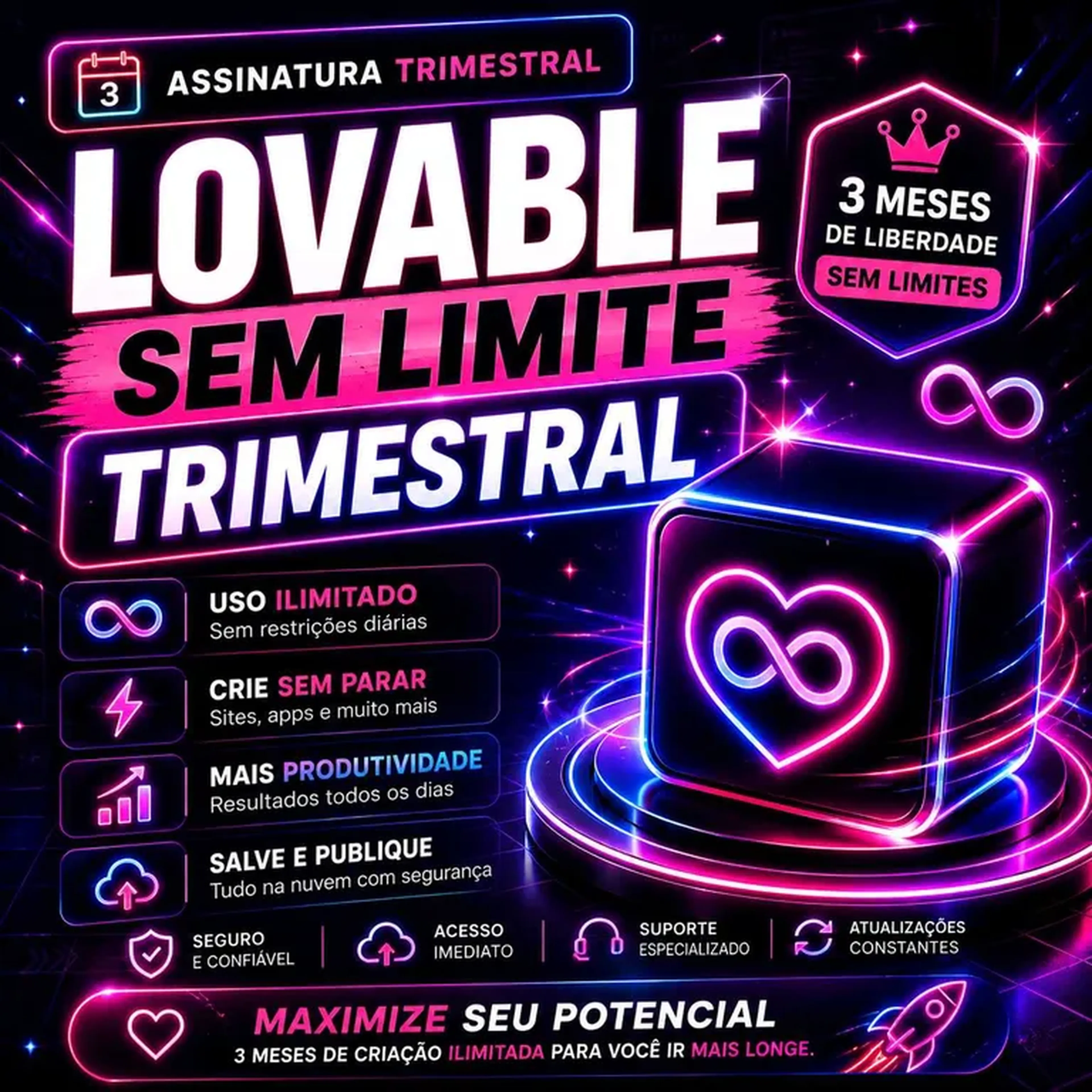 Lovable sem limite trimestral imagem