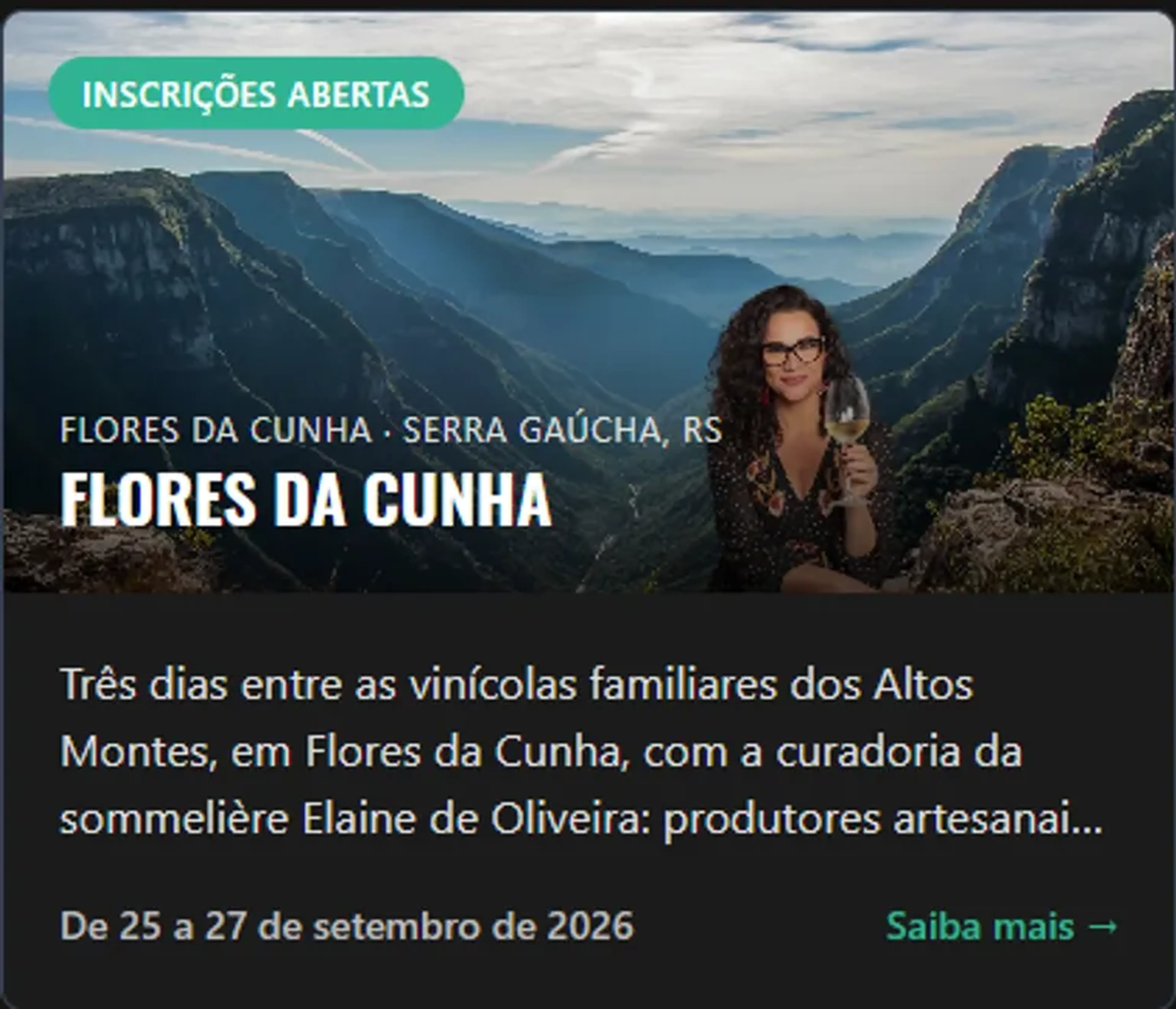 Viagem Serra Gaúcha - Flores da Cunha De 25 a 27 de setembro imagem