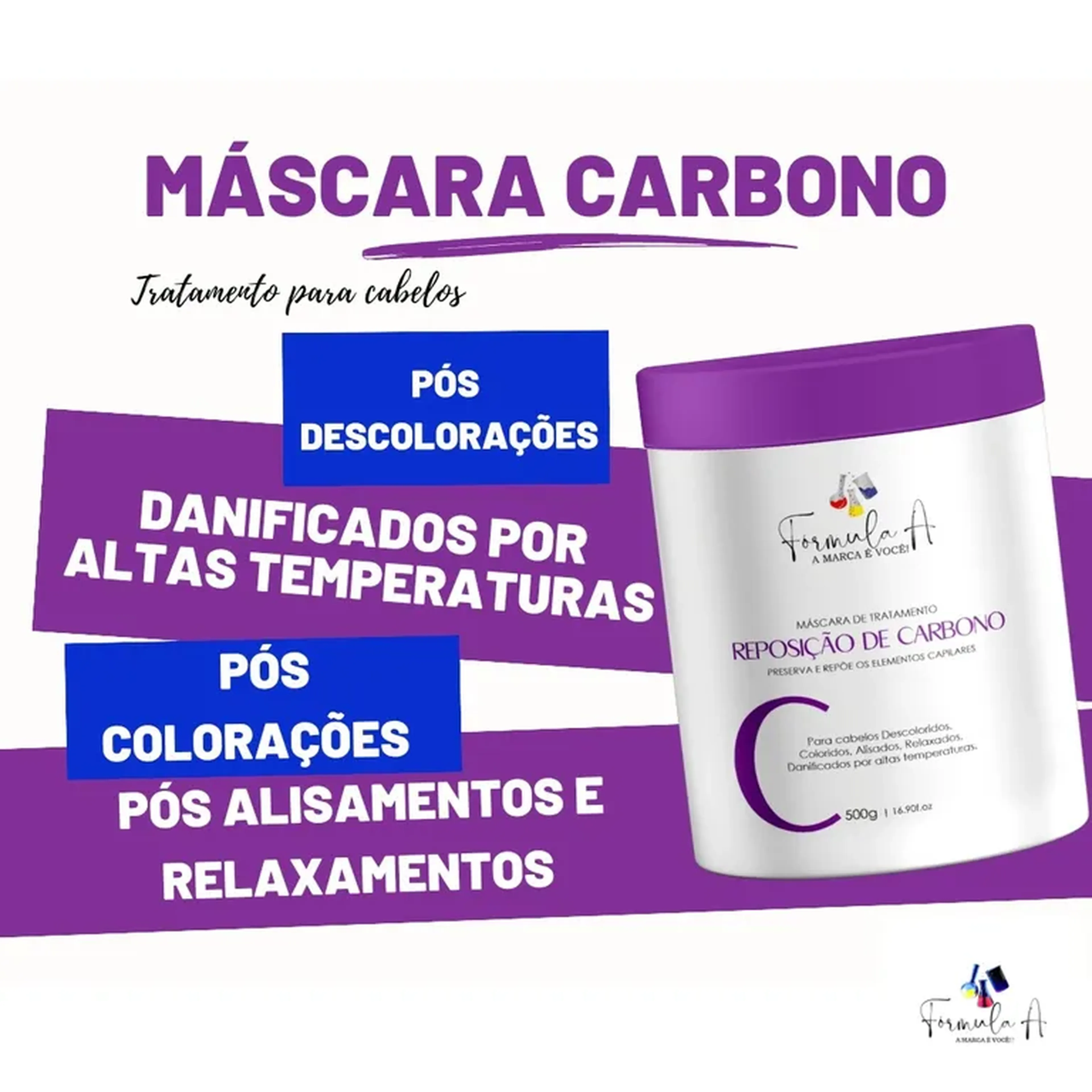 Máscara de Carbono 500g imagem
