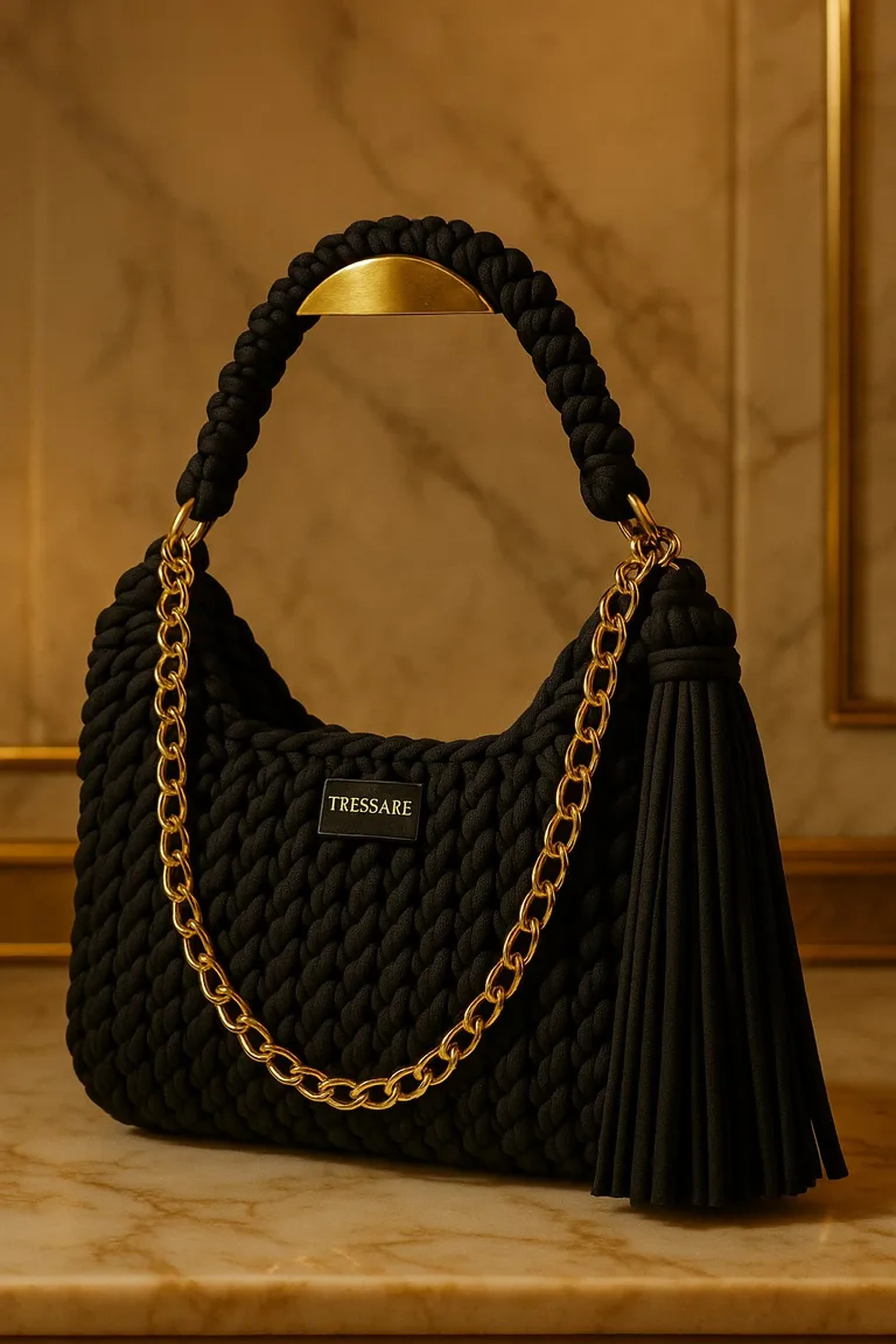 BOLSA ISLA - PRETA - TRESSARE COLLECTION imagem
