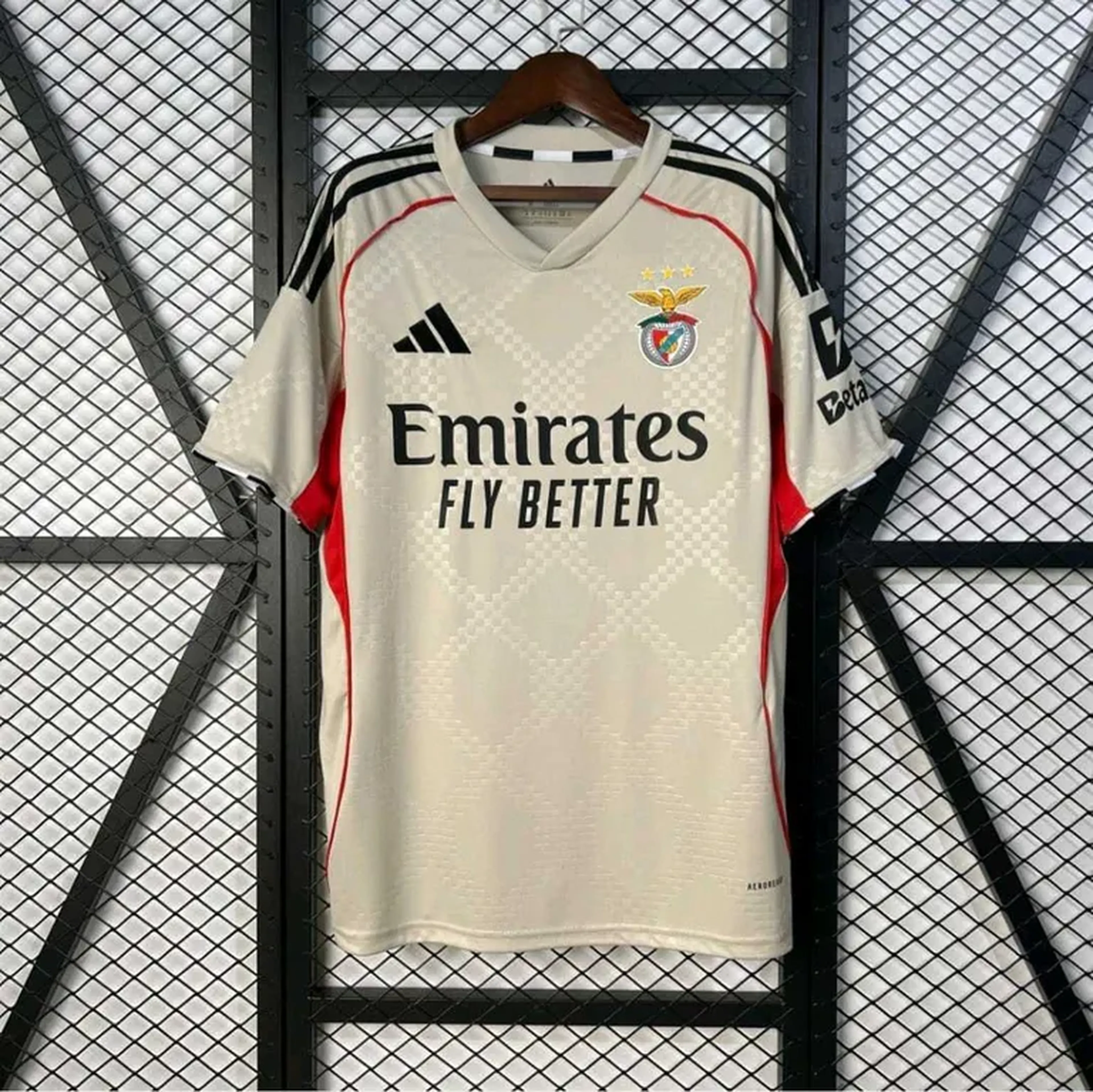 Camisa Benfica Bege Torcedor imagem