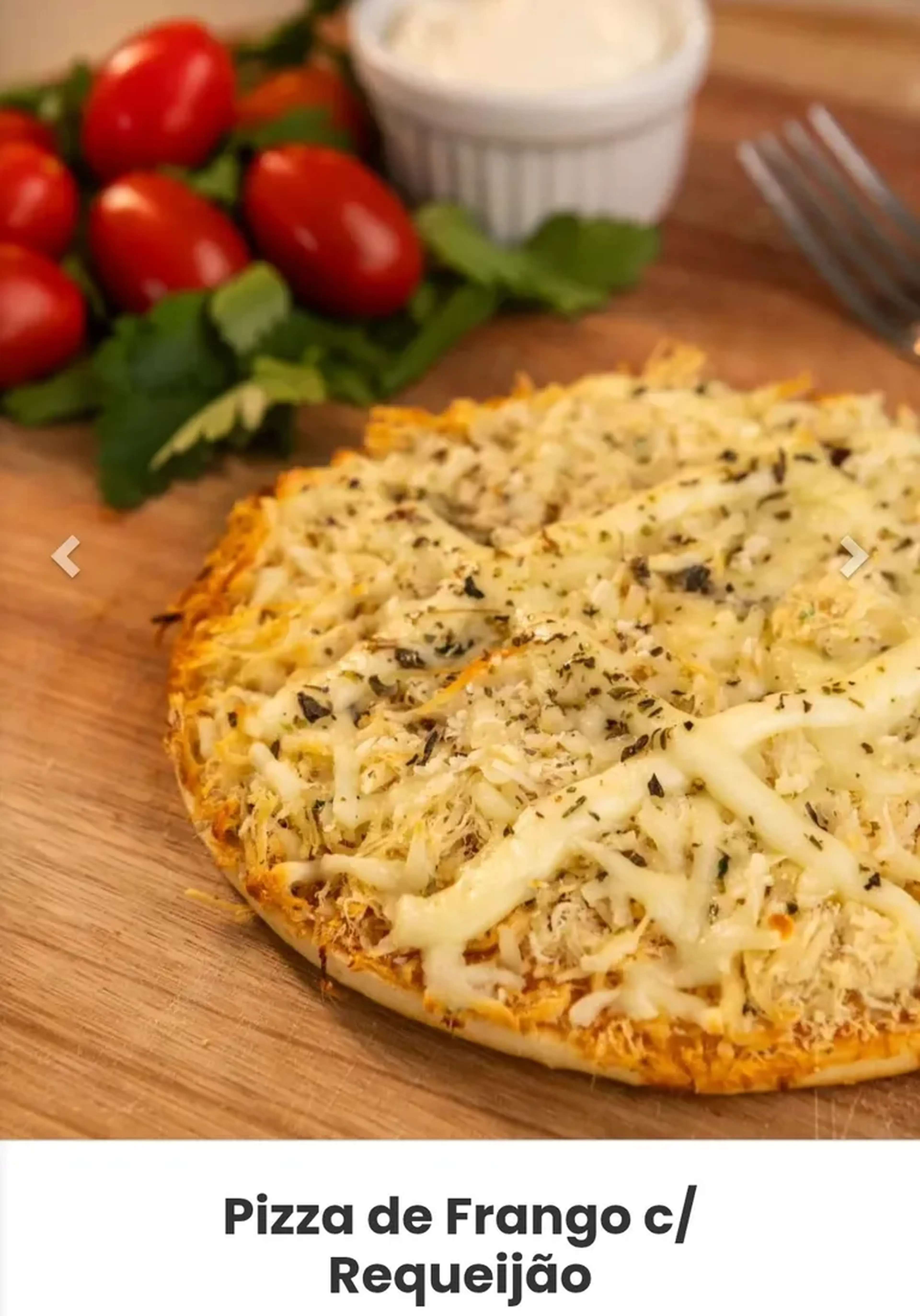 Pizza de Frango com Requeijão assada cong 10unid x 130g cada imagem