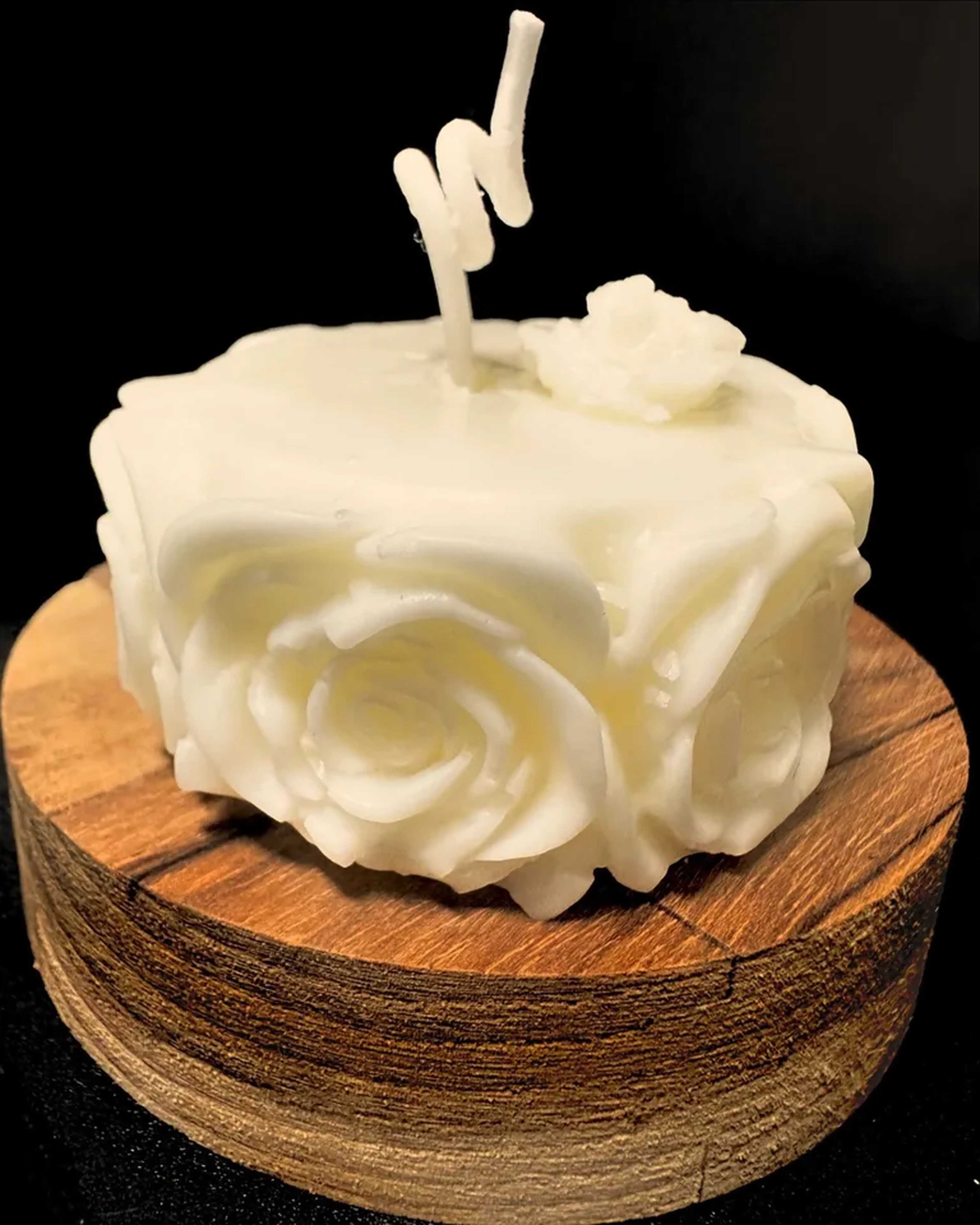 03 Velas Flor Lateral 60g cada (Lembrancinha)gl imagem