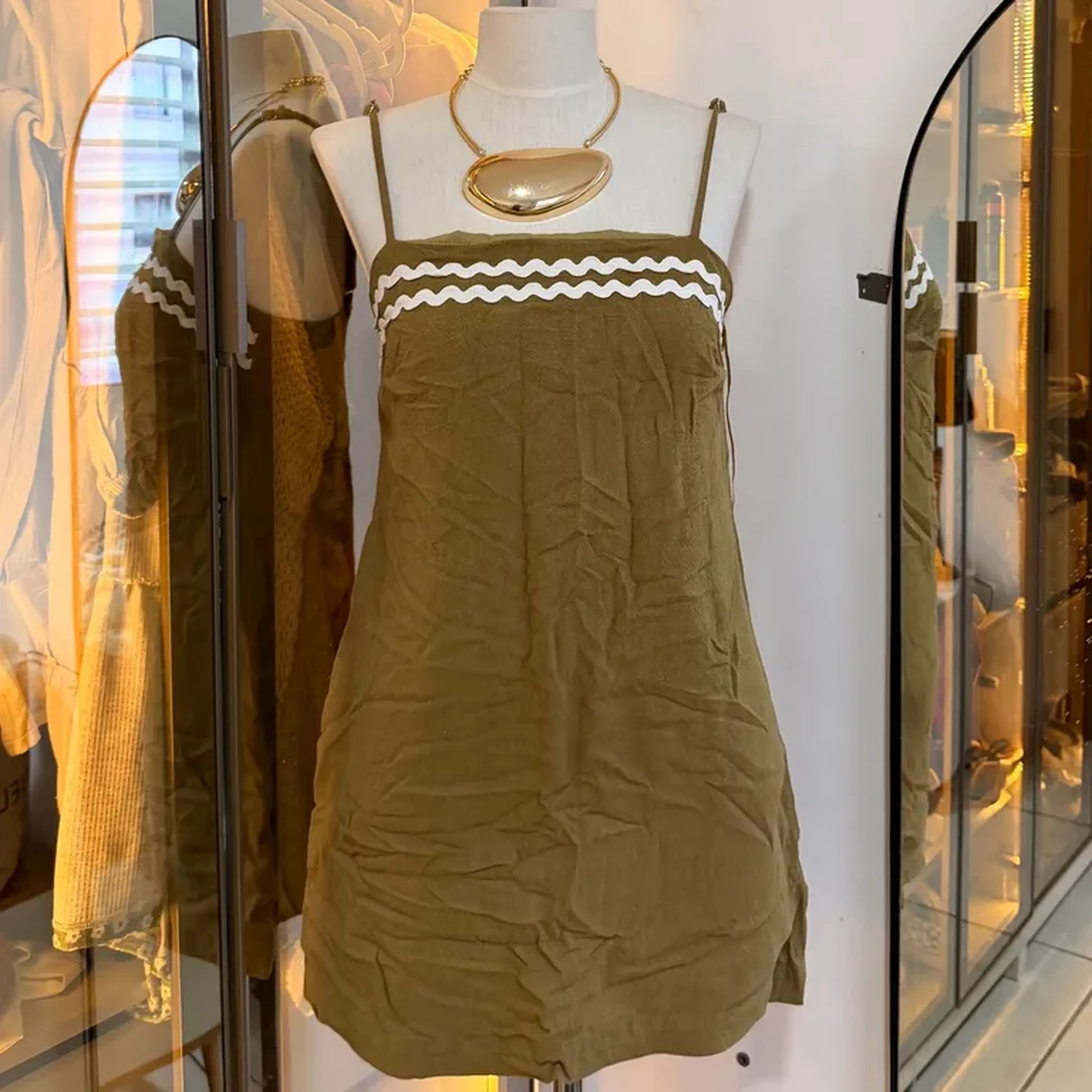 vestido linho marfinno imagem