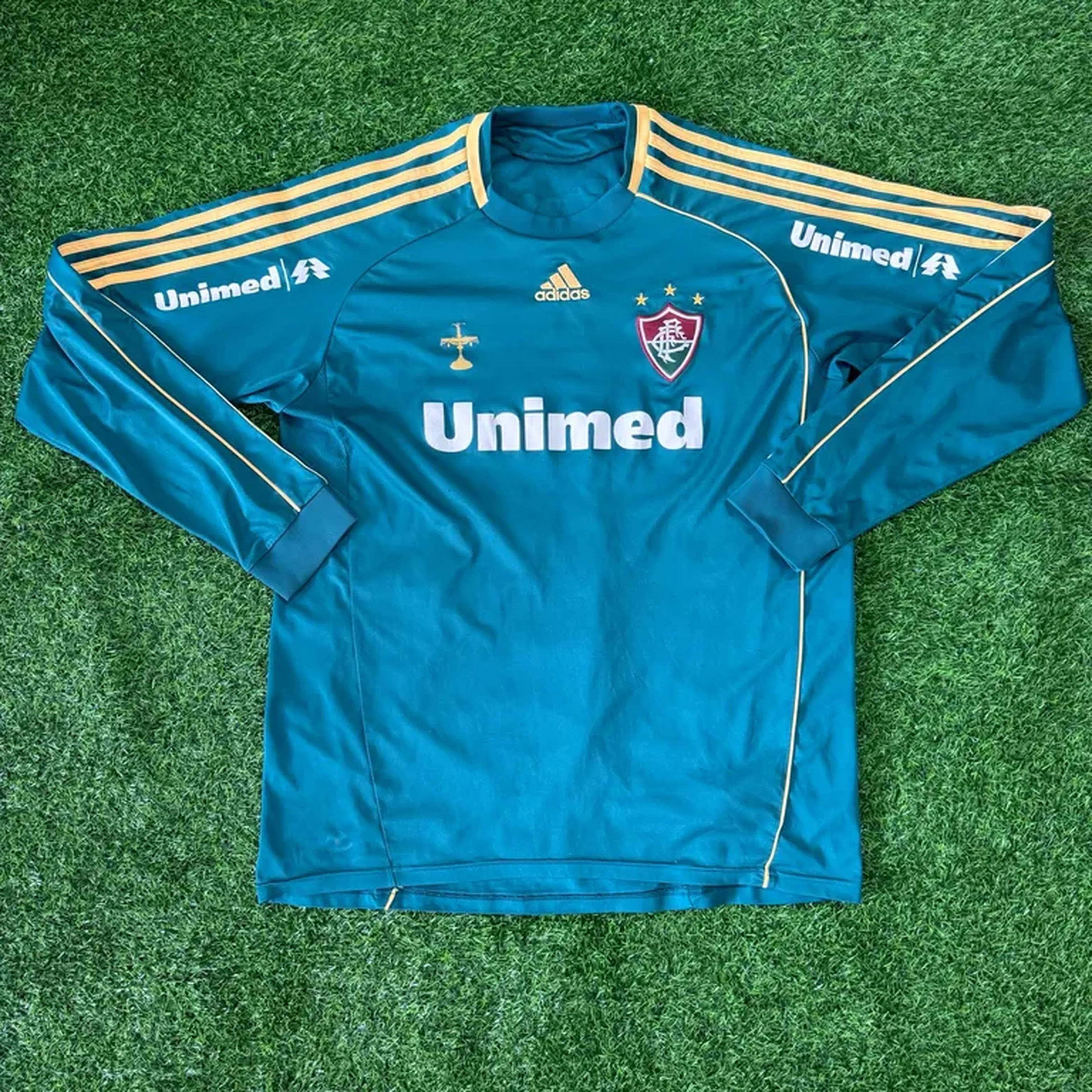 Camisa Fluminense Adidas GK 2010 2011 G imagem