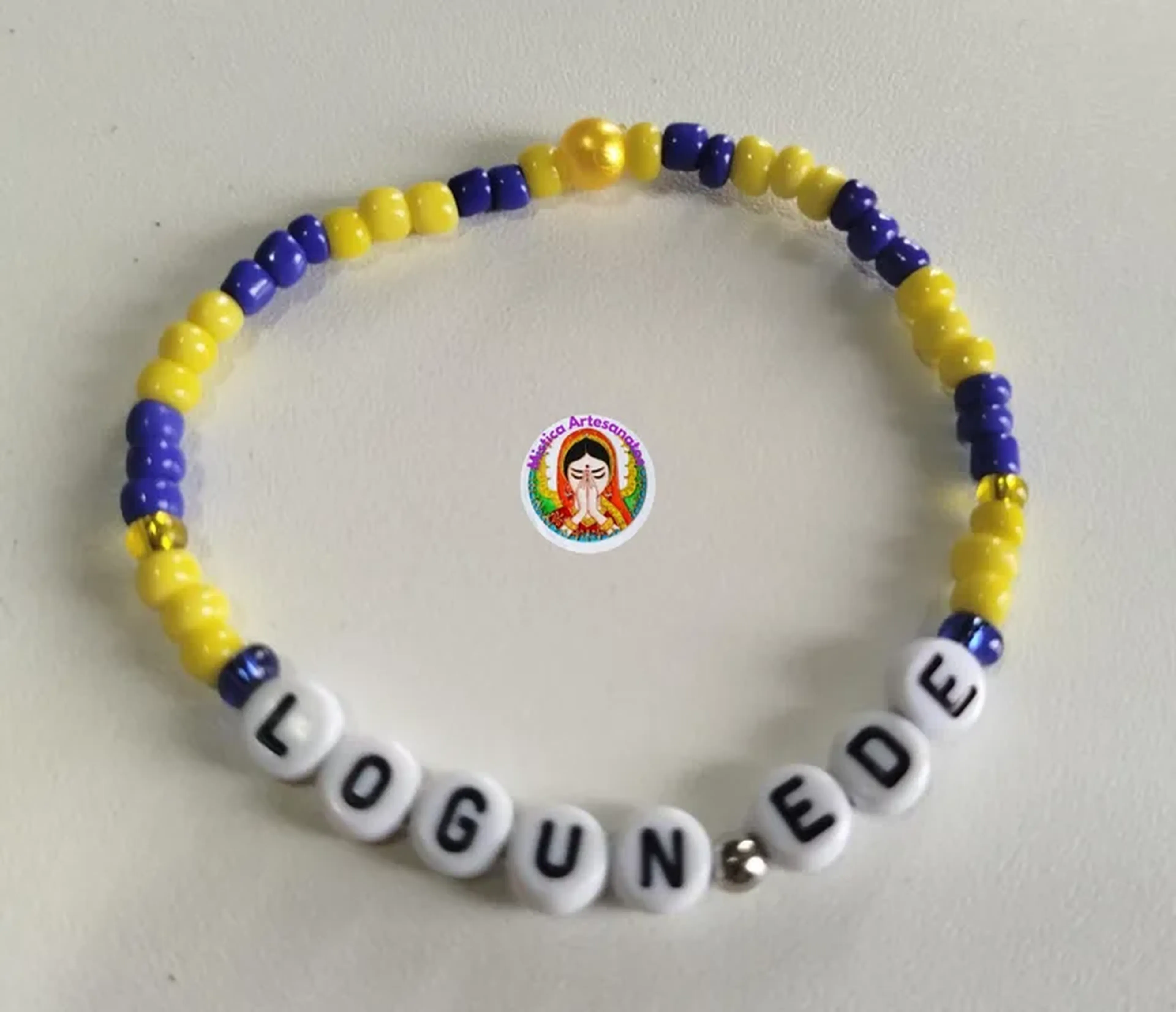 Pulseira de Proteção Logun Edê - Com Nome imagem