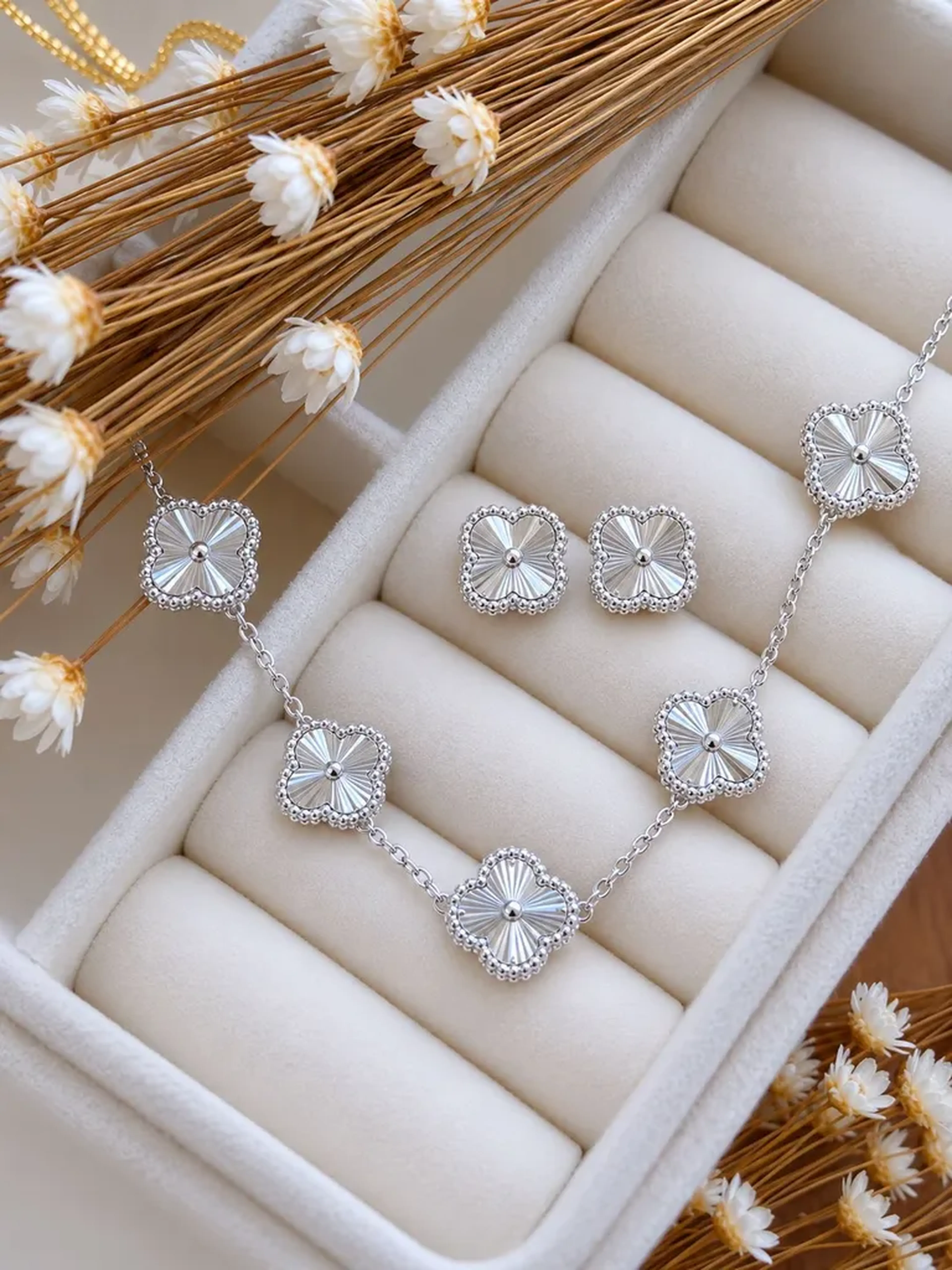Conjunto Vanclef prata - aço inox imagem