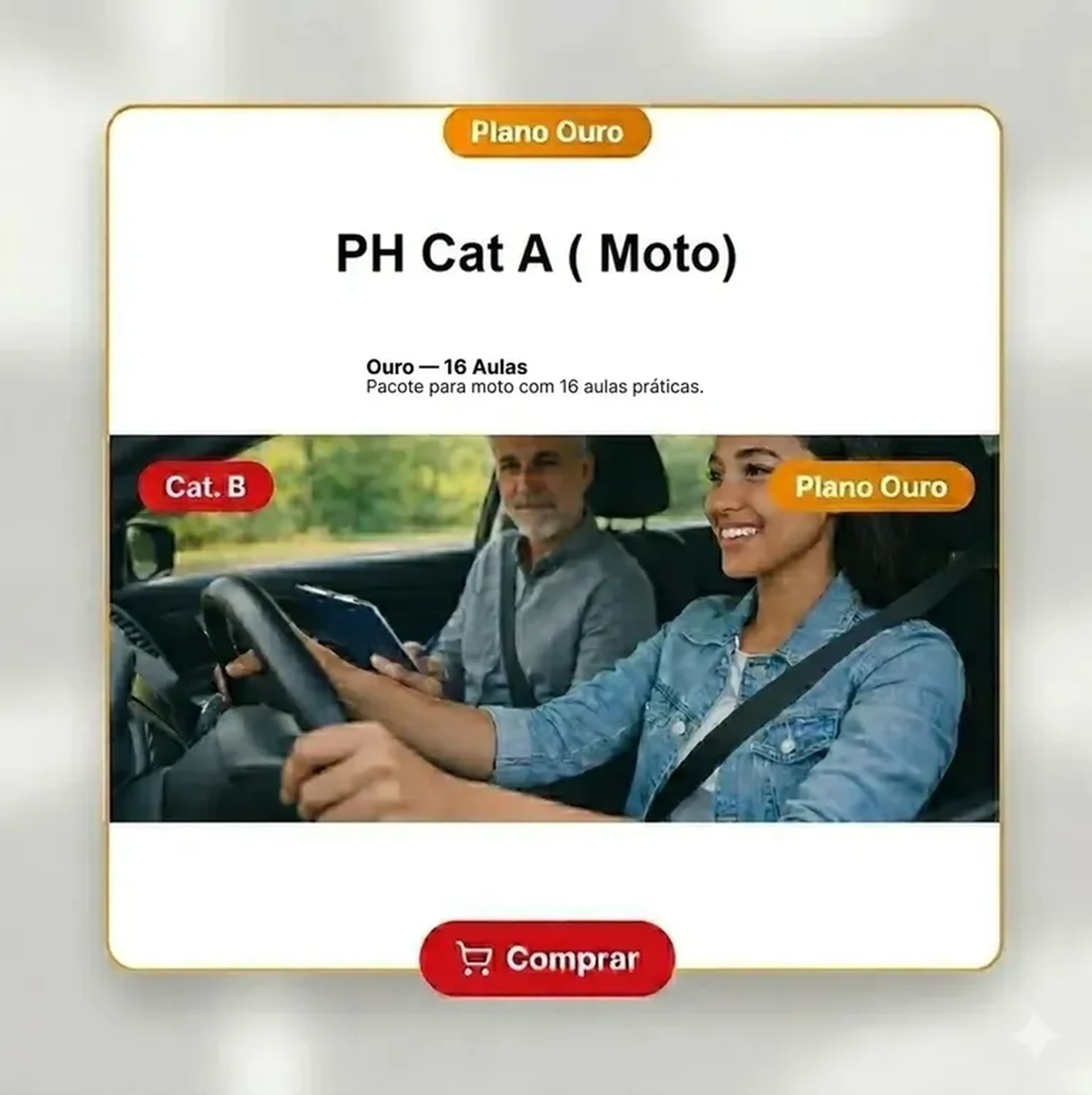 PH CAT – A PLANO OURO – MOTO 16 AULAS! imagem