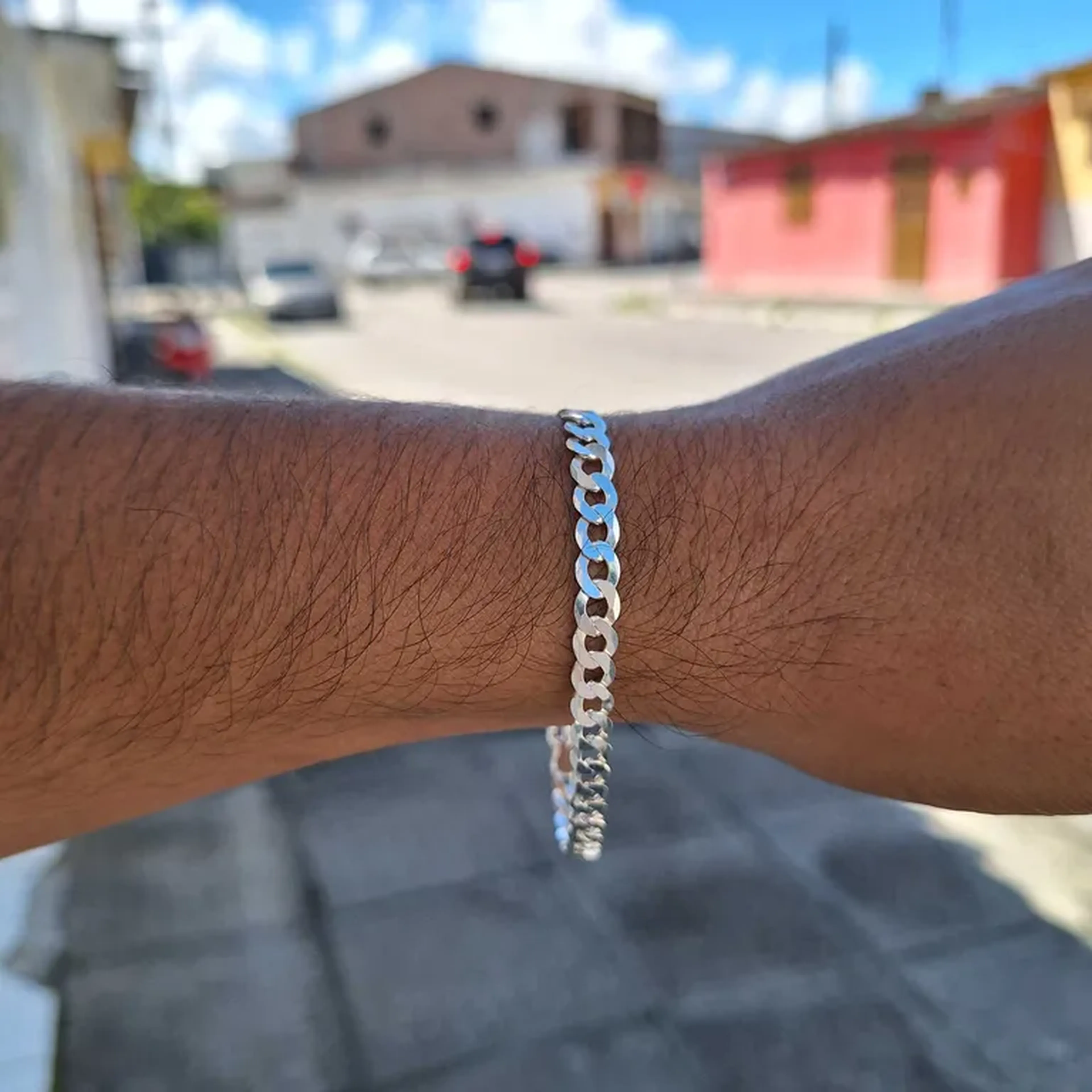 pulseira de 5mm 21cm escamada 🇮🇹 imagem