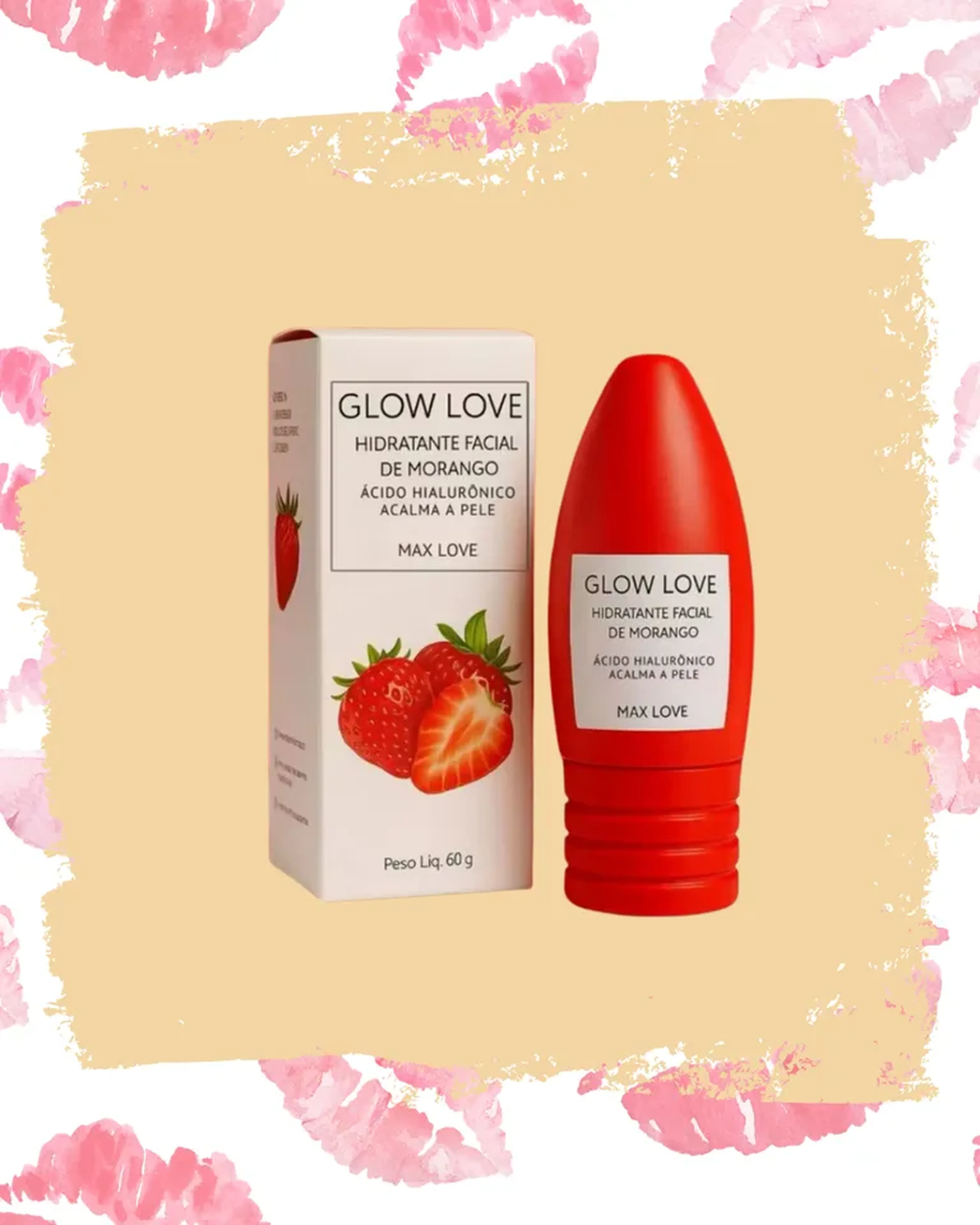 Hidratante facial Max Love morango imagem