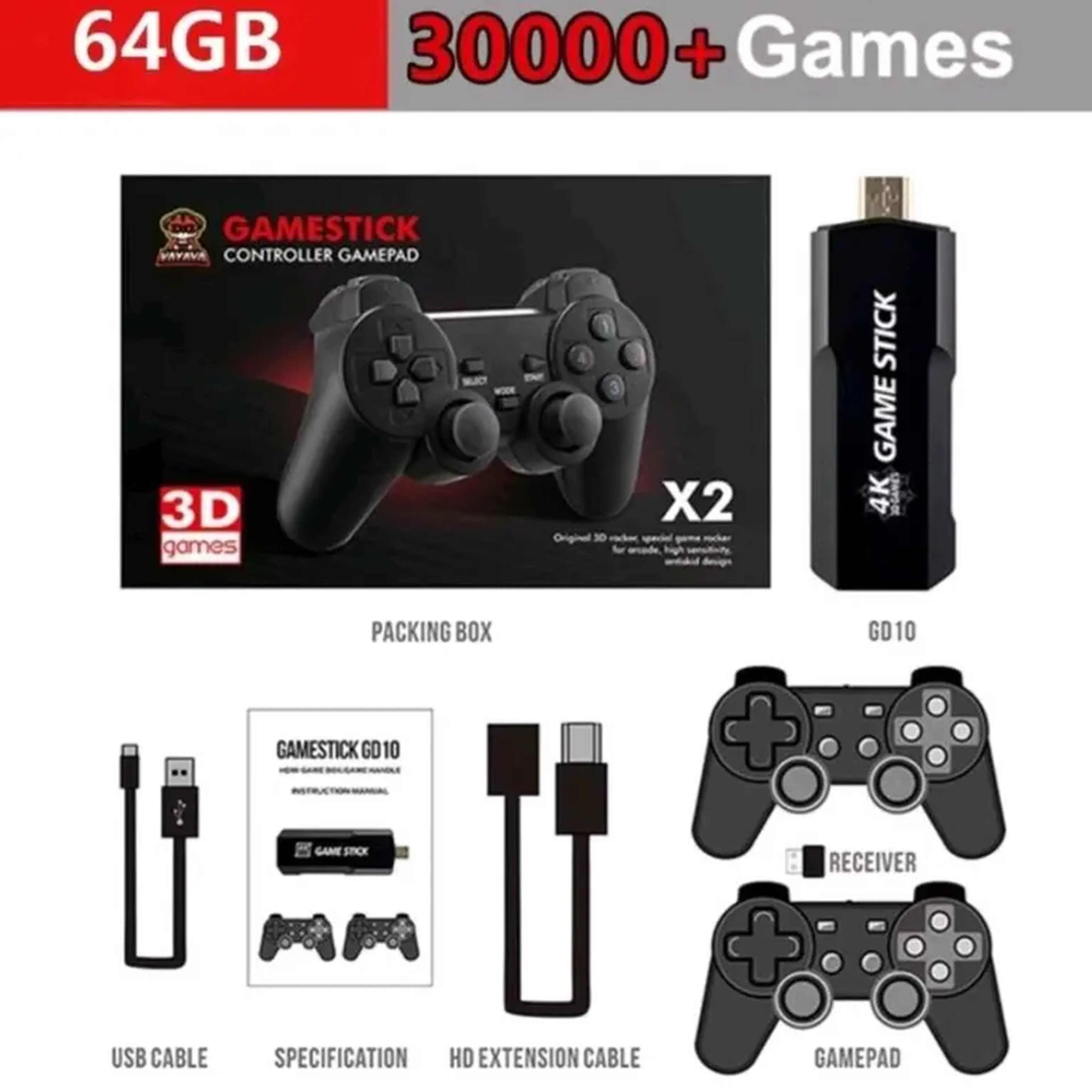 Game Stick 30 mil jogos GD10 - Barato imagem