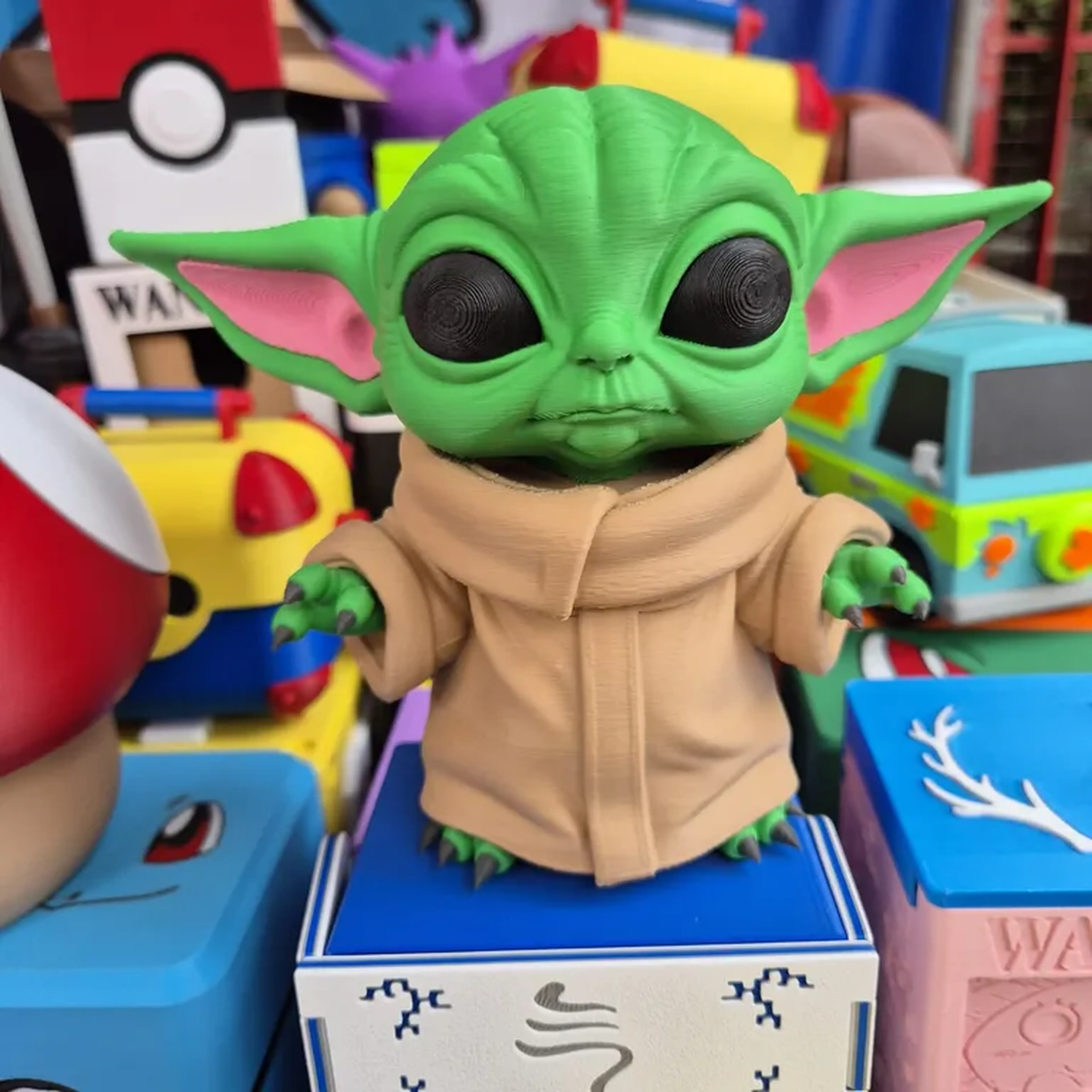 Boneco Baby Yoda - Brinde 1 Biscoito imagem