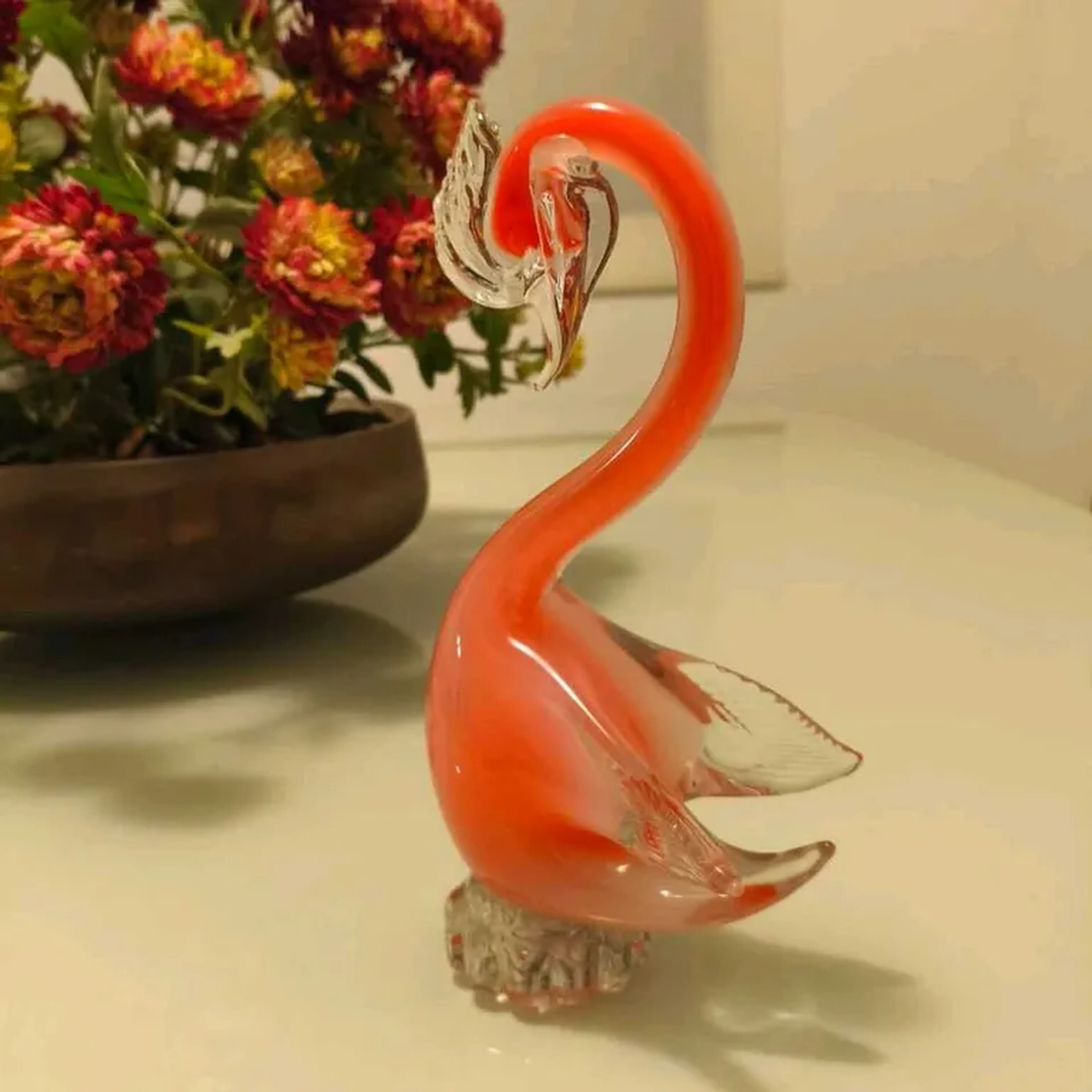 cisne em murano Italiano imagem