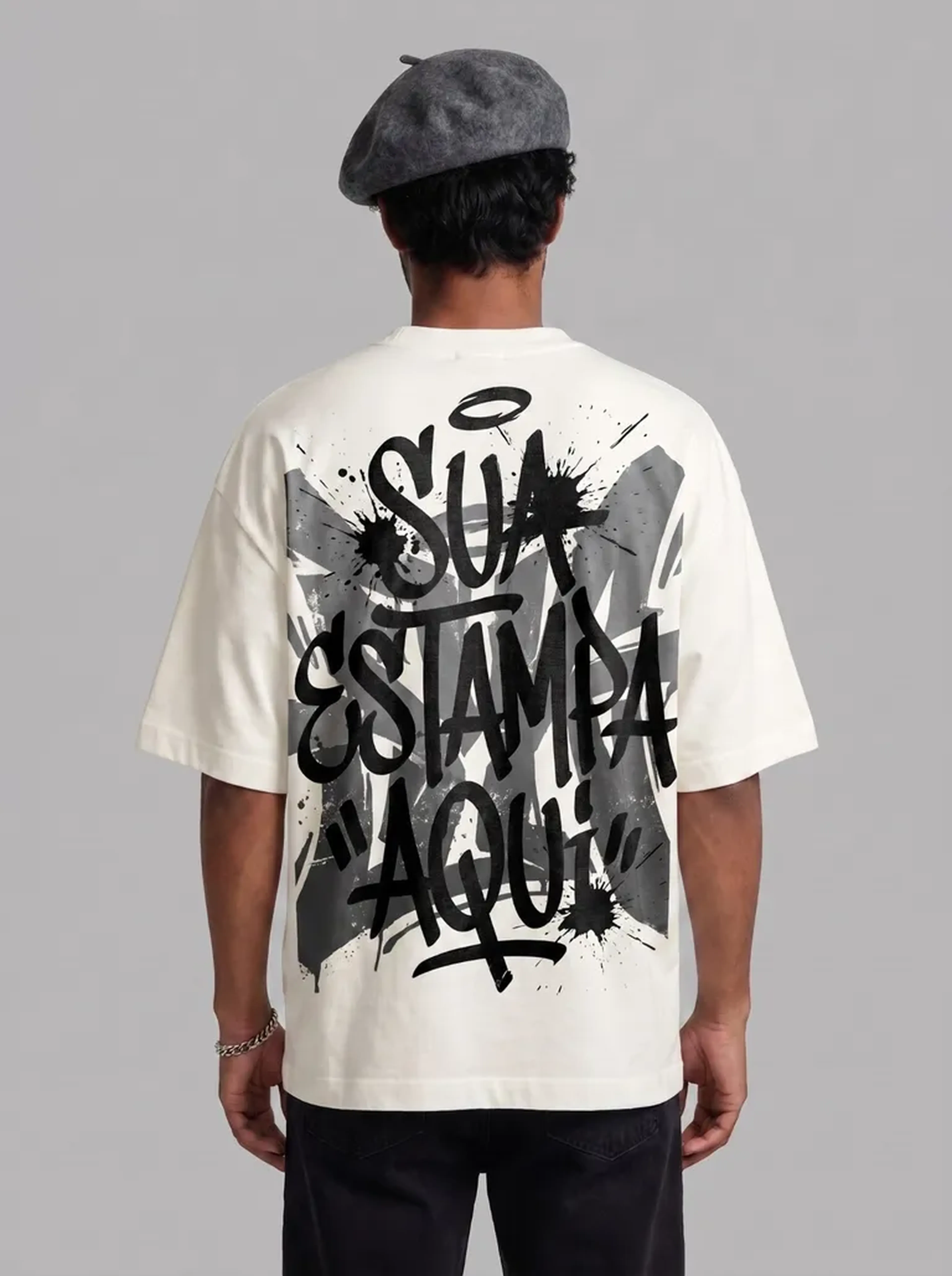 Oversized Offwhite Personalizada (COSTAS) imagem